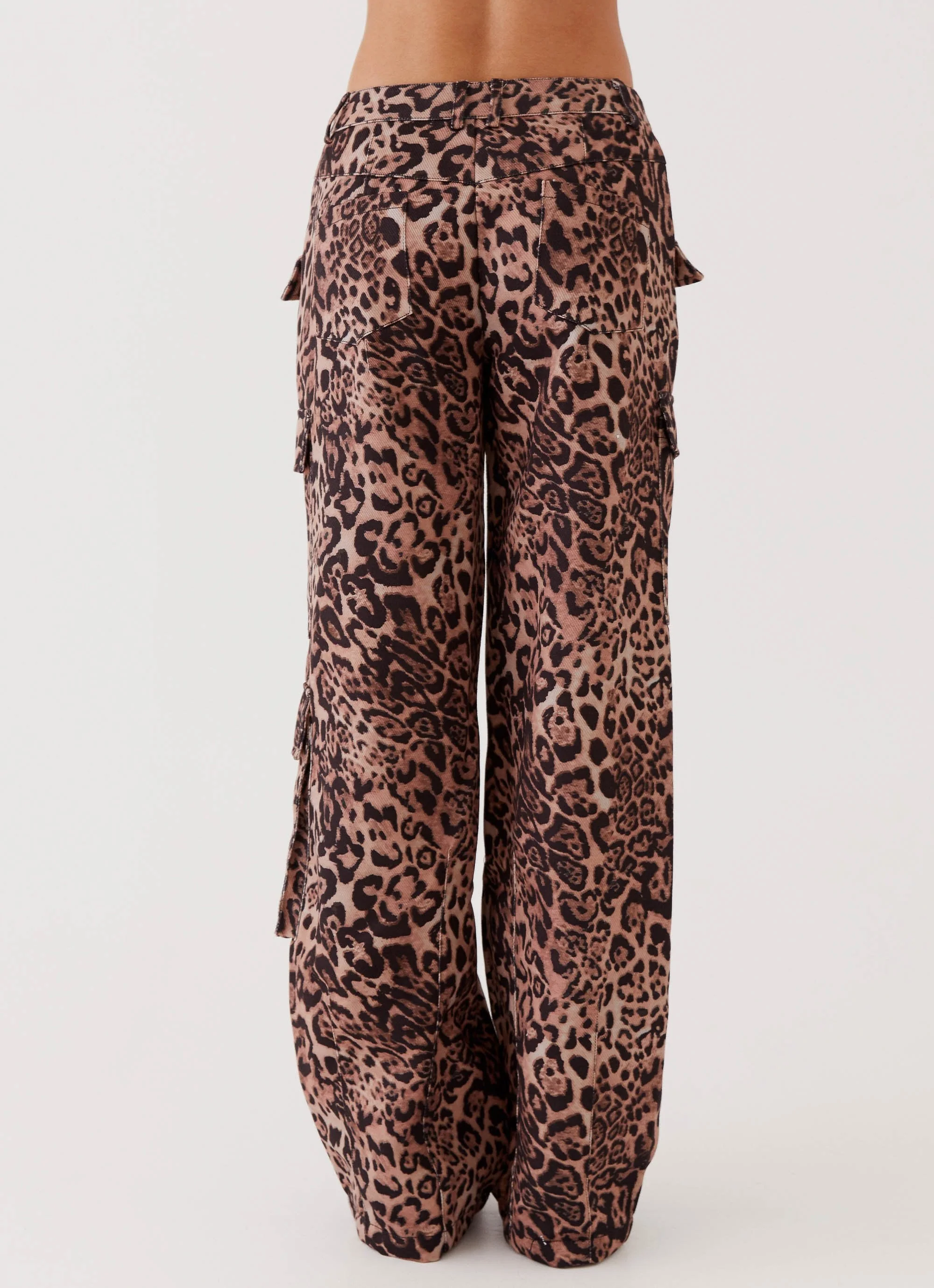 Greedy Cargo Pants - Leopard - Image 5