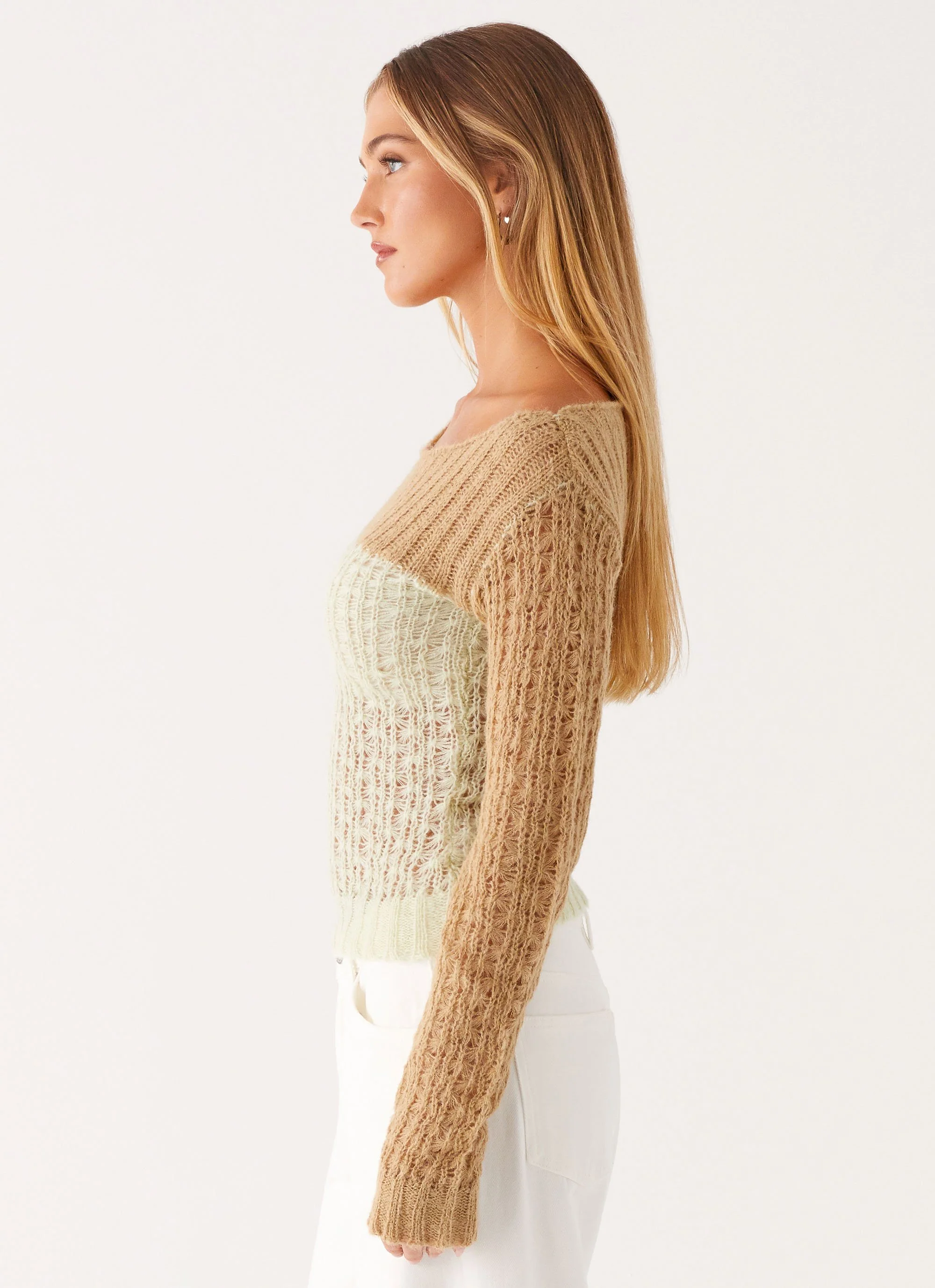 Gretchen Knit Top - Mint Spliced - Image 3