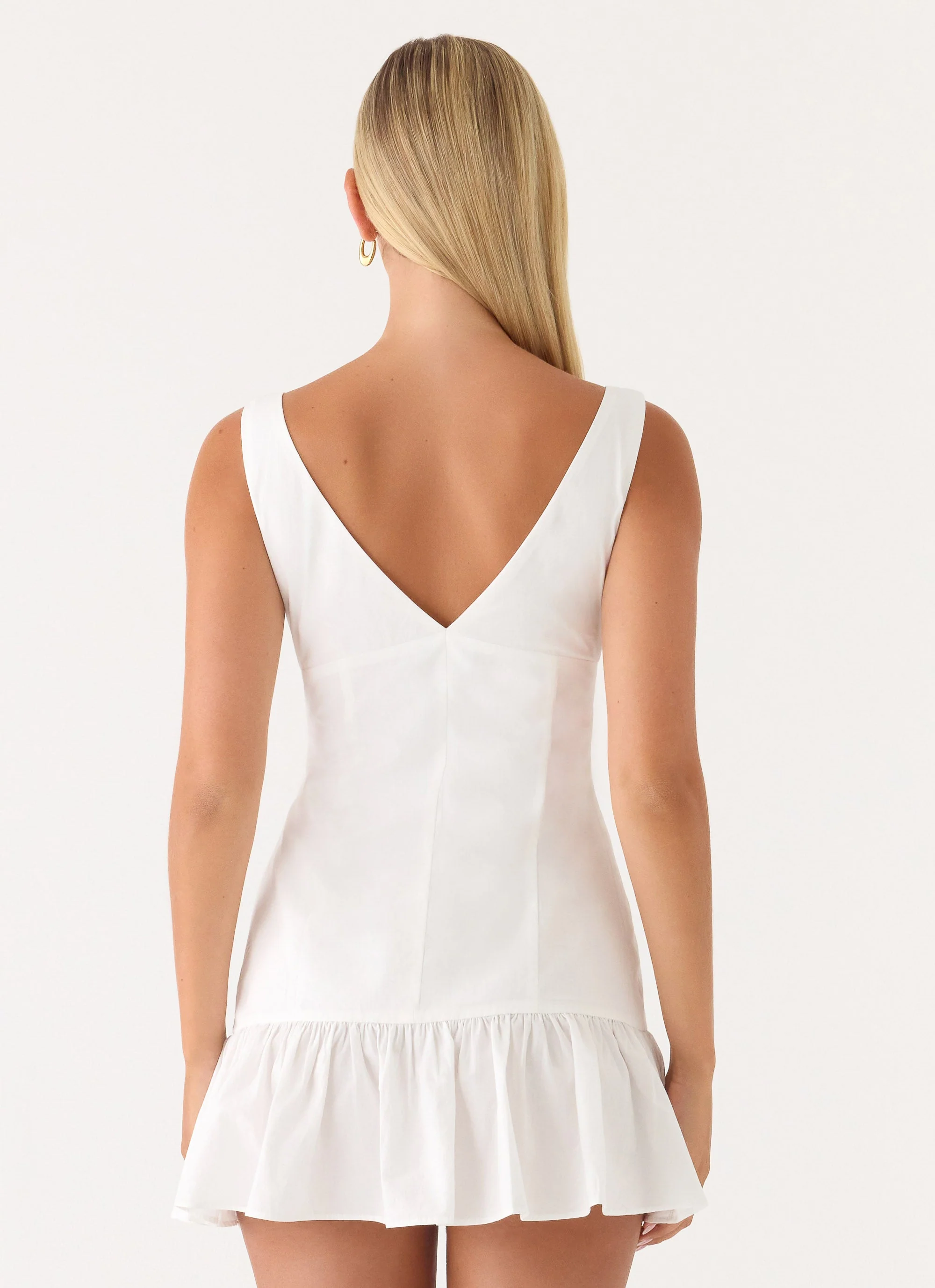 Gretel Mini Dress - White - Image 2