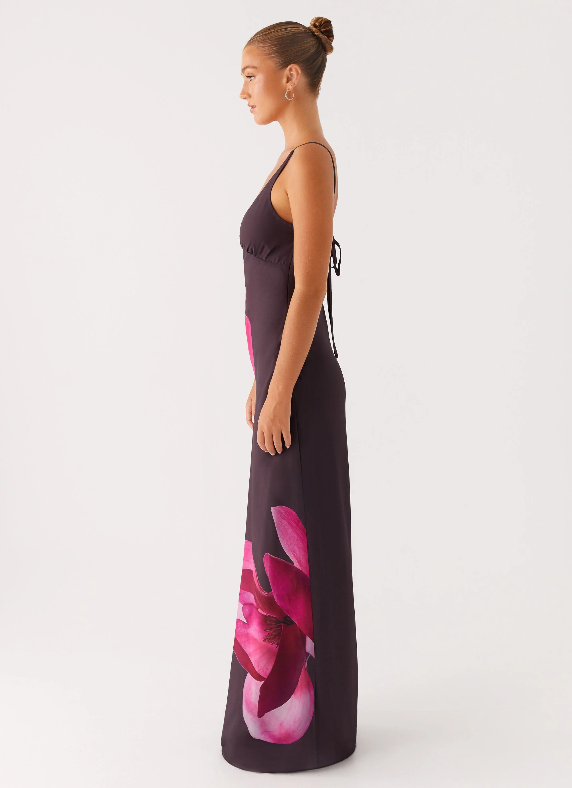 Griselda Maxi Dress - Dark Chocolate - Image 3