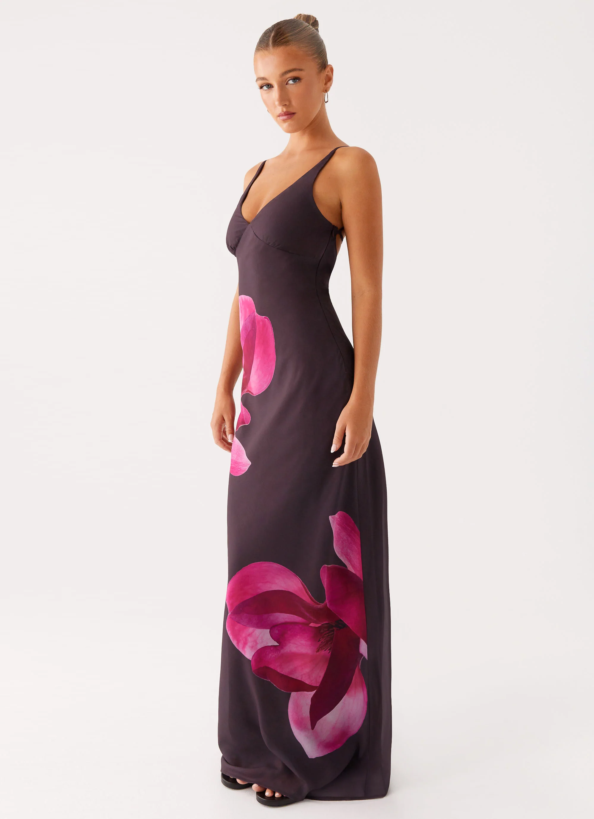 Griselda Maxi Dress - Dark Chocolate - Image 5