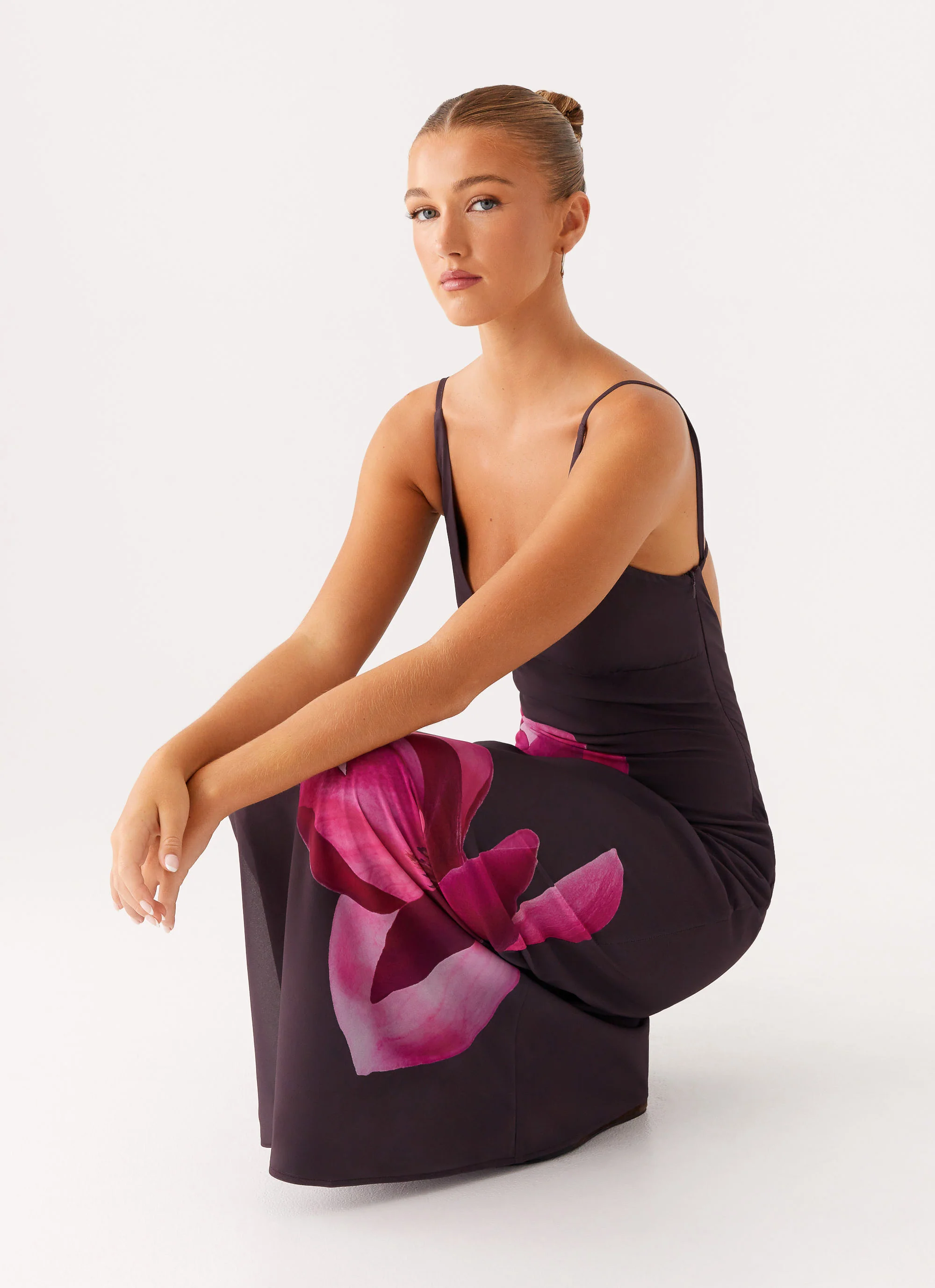 Griselda Maxi Dress - Dark Chocolate - Image 6