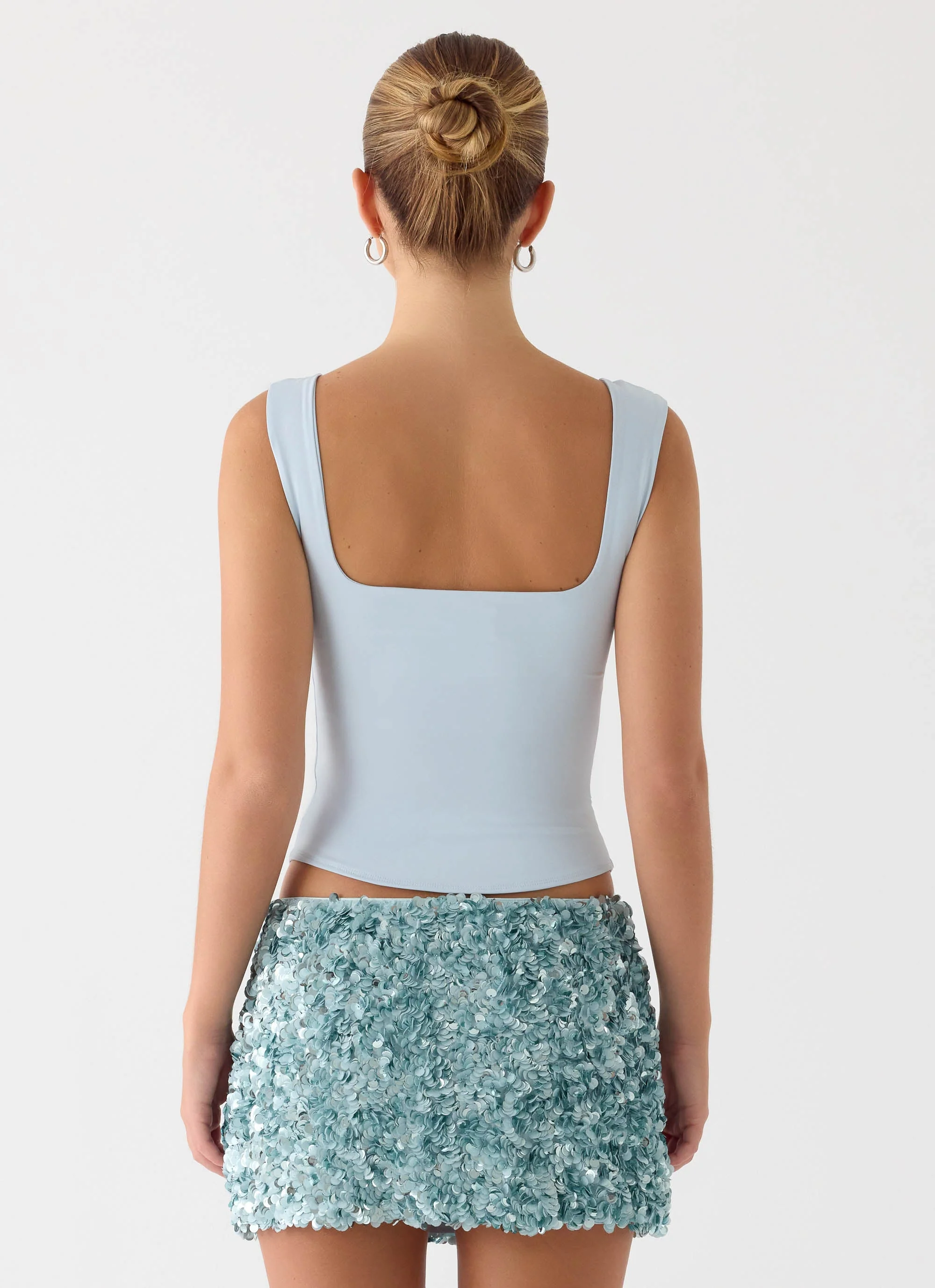 Guessing Games Top - Misty Blue - Image 3