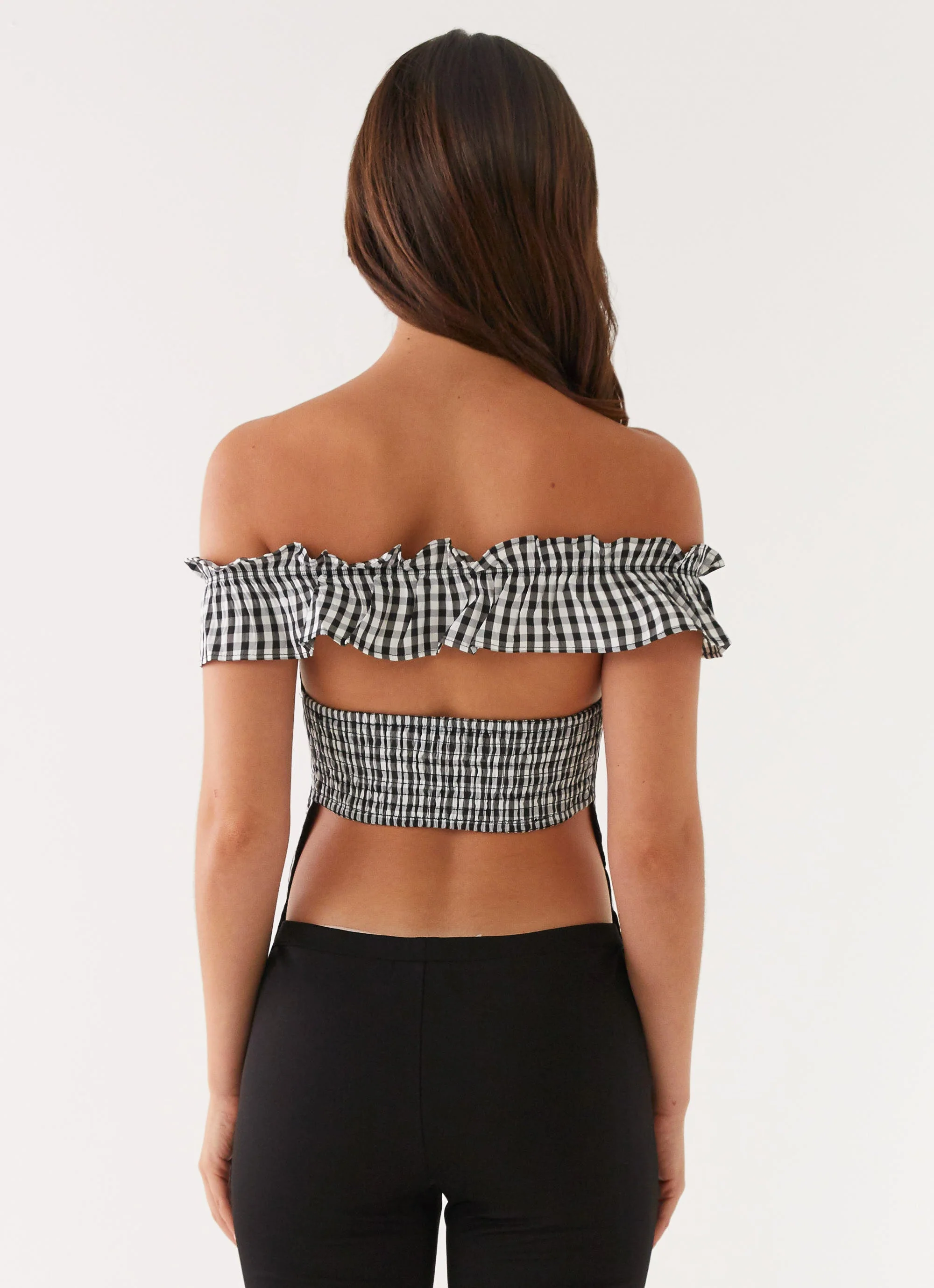 Gwyneth Top - Black Gingham - Image 4