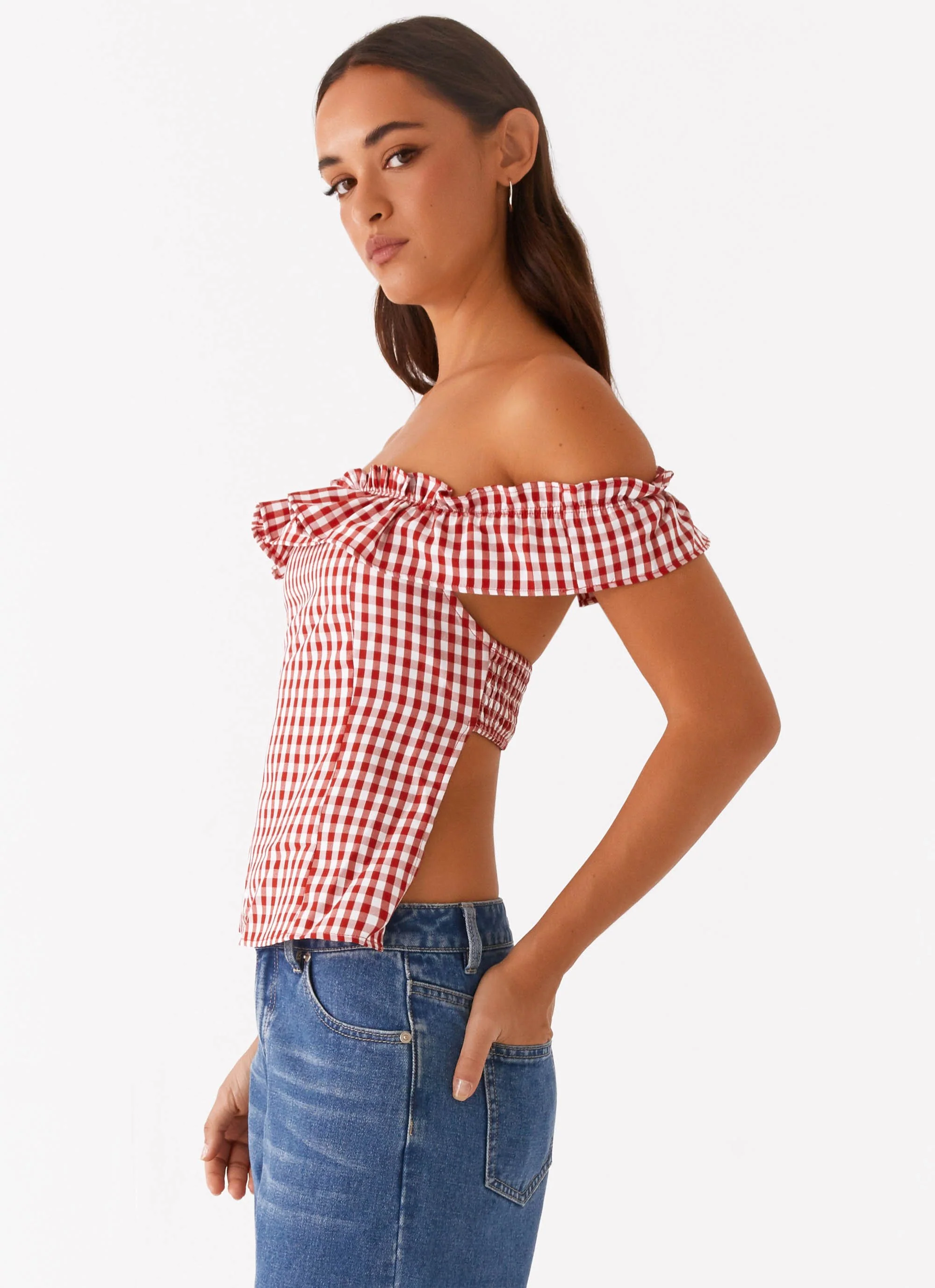 Gwyneth Top - Red Gingham - Image 3