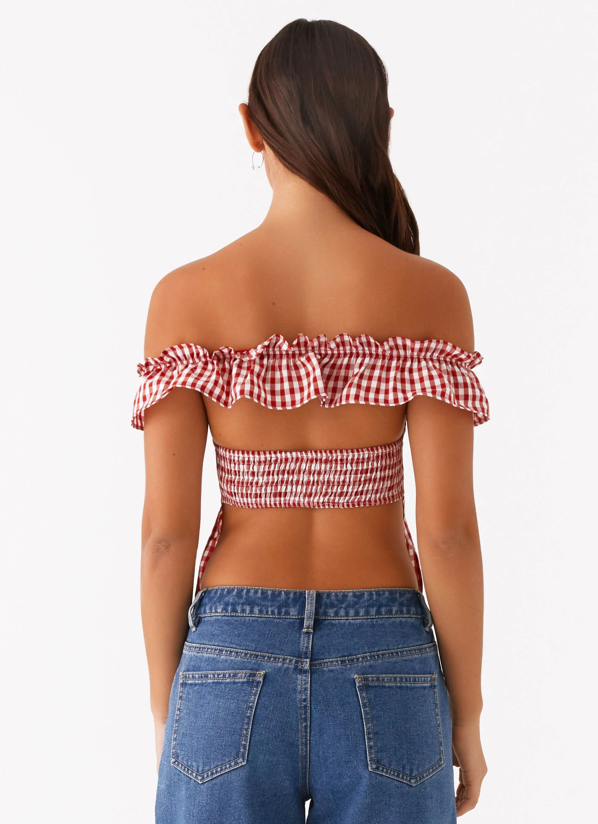 Gwyneth Top - Red Gingham - Image 4
