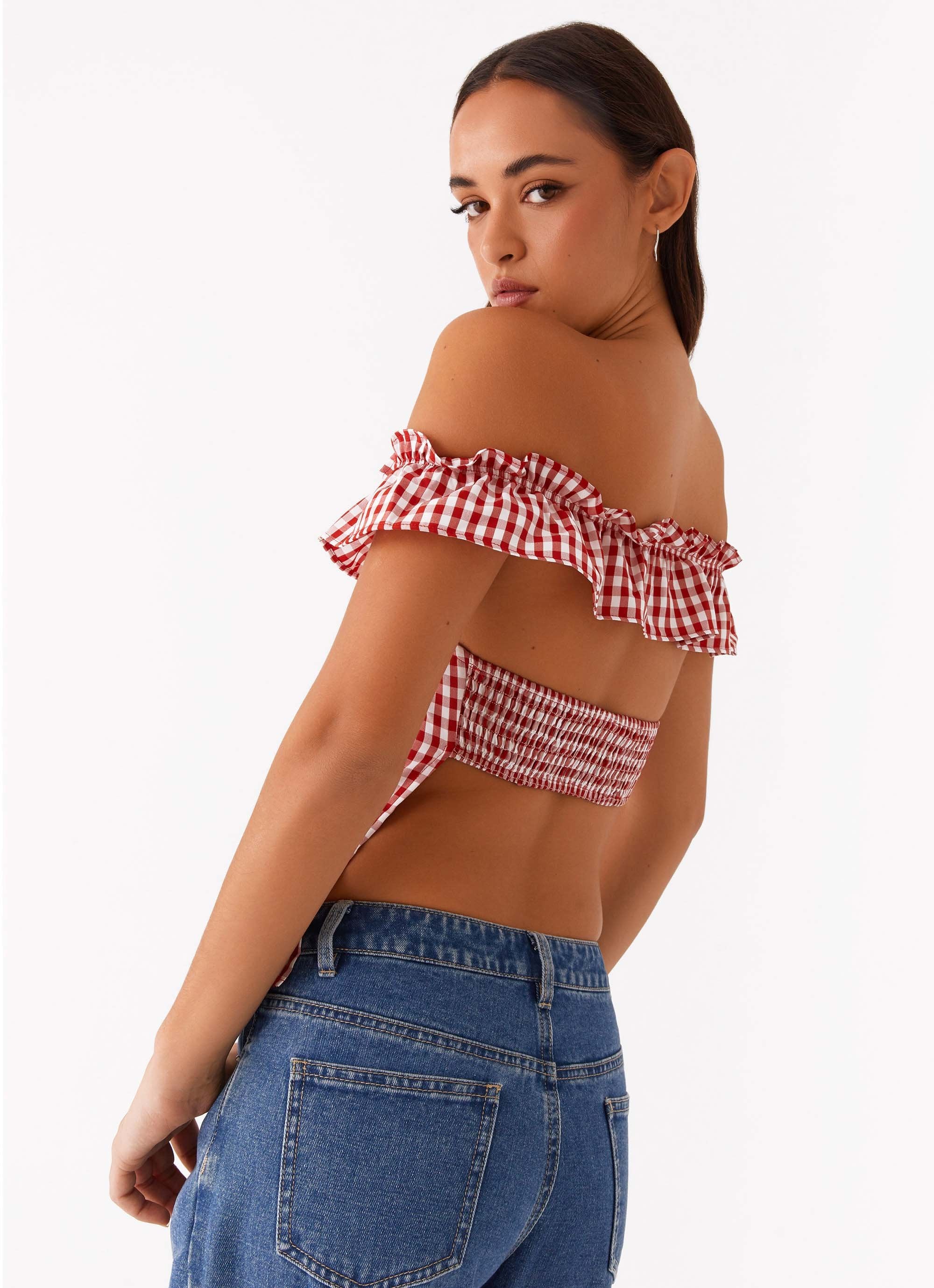 Gwyneth Top - Red Gingham - Image 5