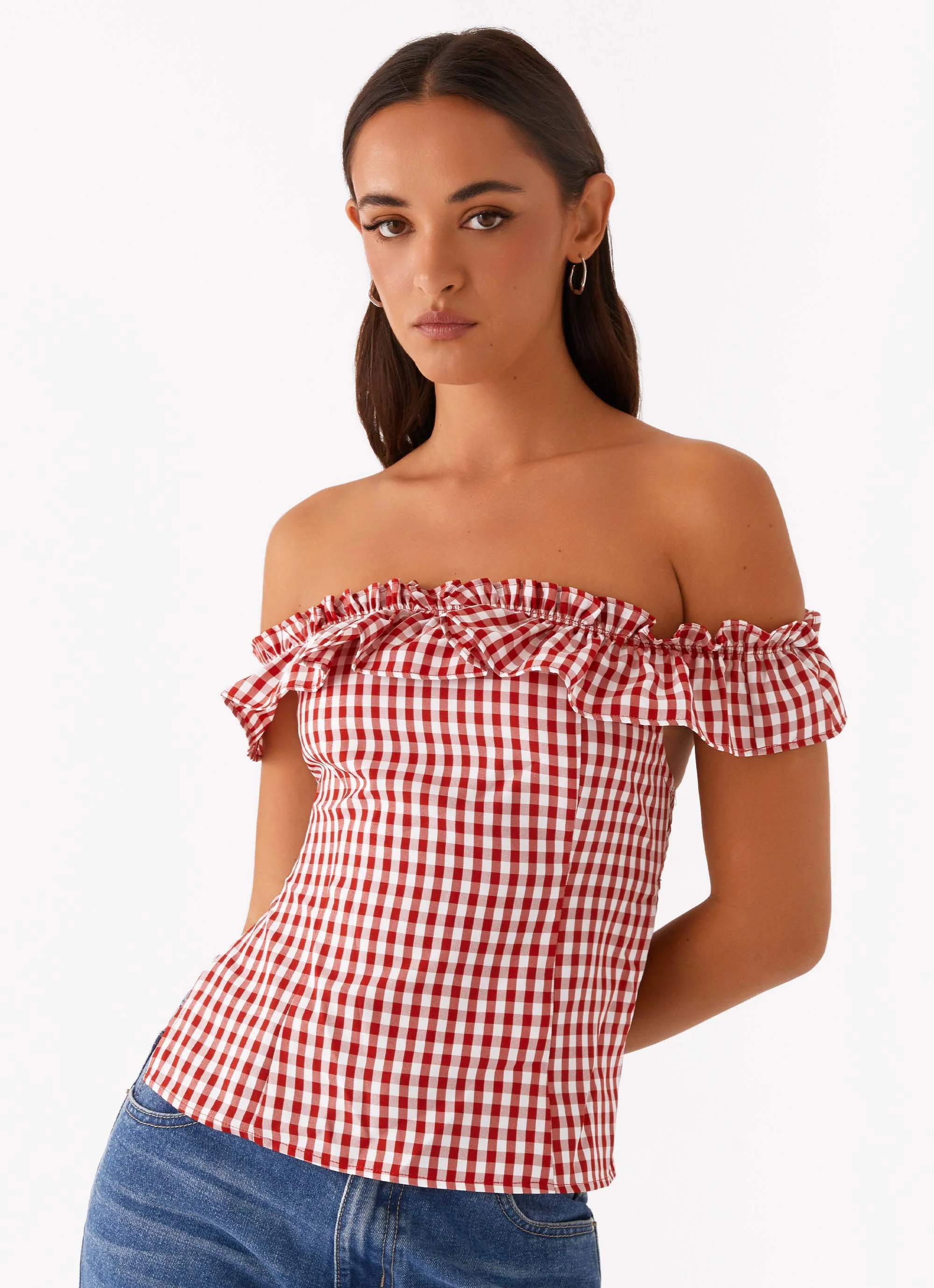 Gwyneth Top - Red Gingham - Image 6