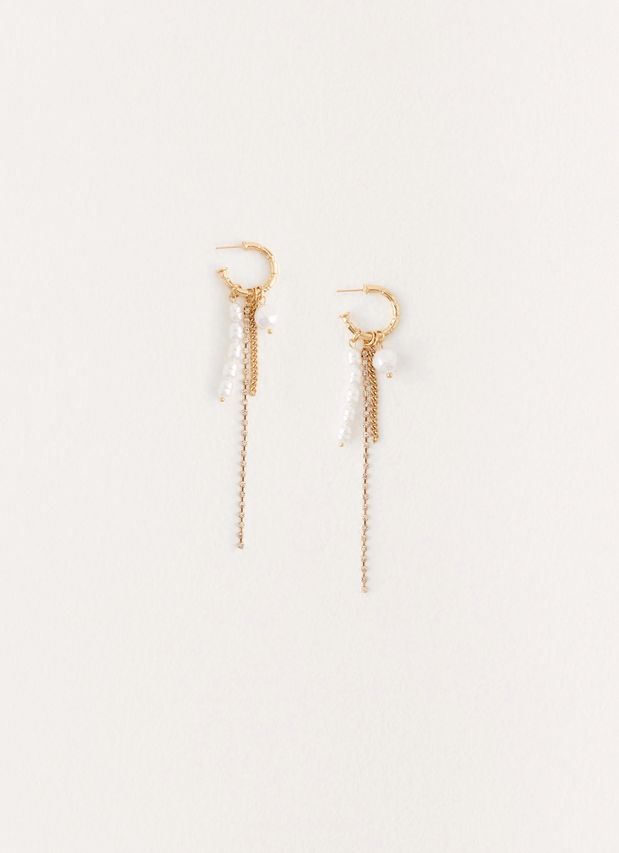 Halo Hoop Earrings - Gold - Image 2