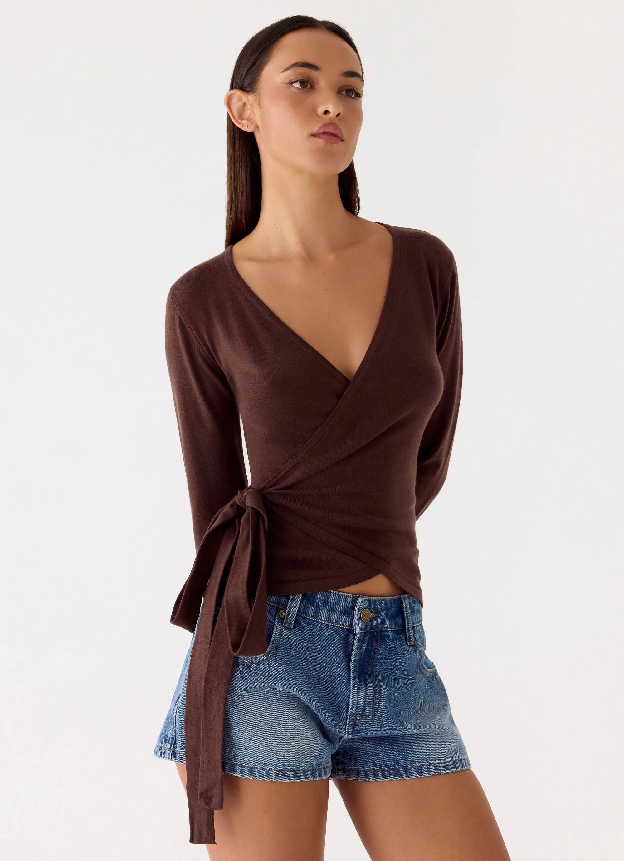 Halo Knit Top - Chocolate - Image 5