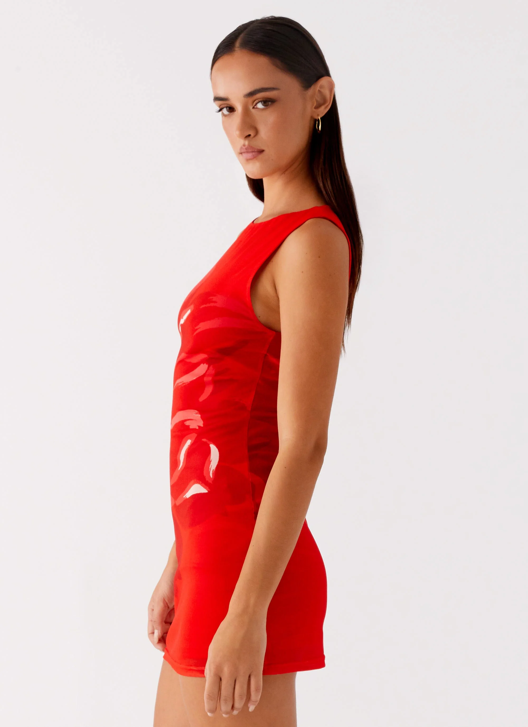 Happy Hour Mini Dress - Red - Image 3