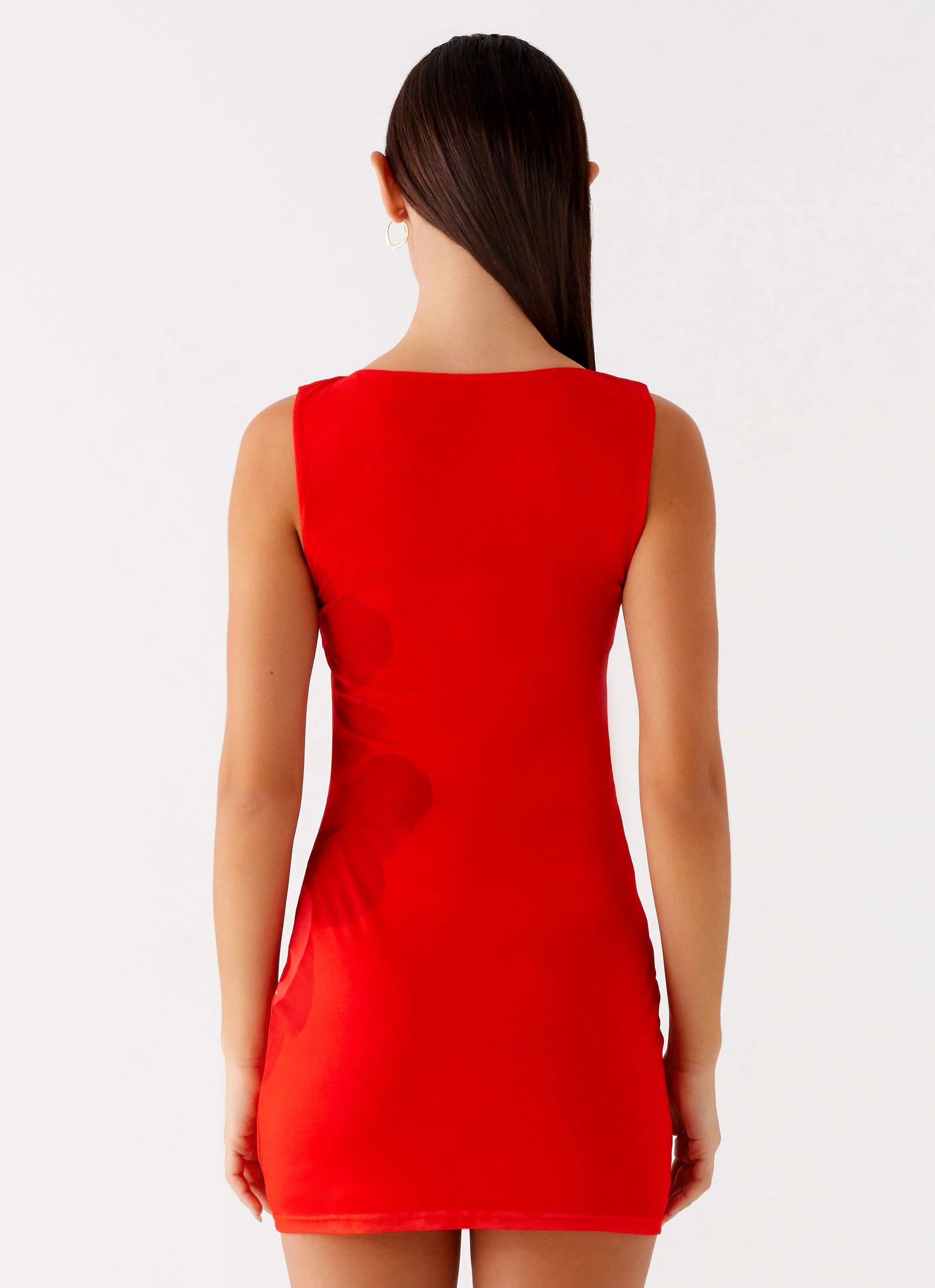 Happy Hour Mini Dress - Red - Image 4