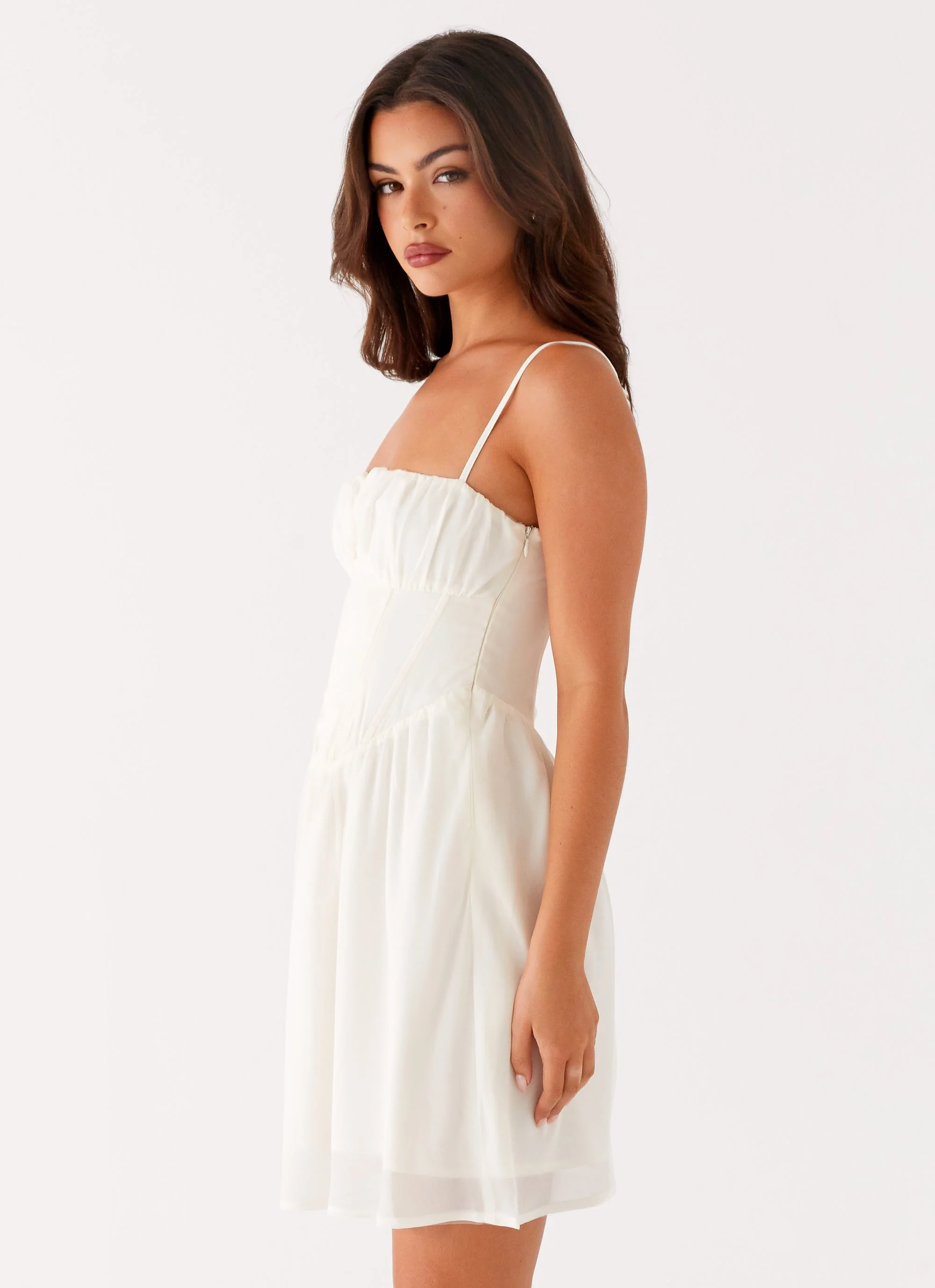 Harmony Mini Dress - Ivory - Image 3