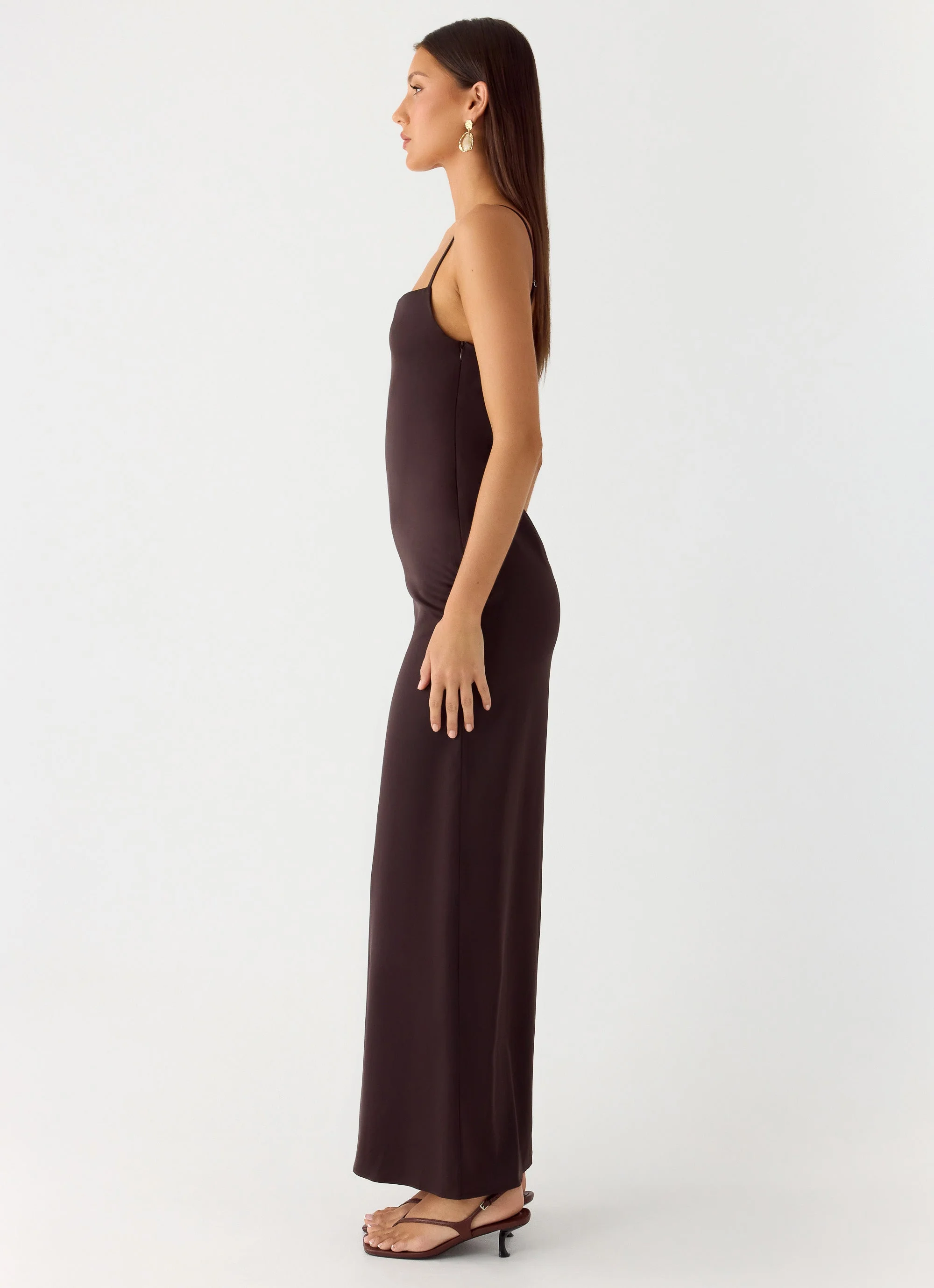 Hartwell Maxi Dress - Chocolate - Image 3