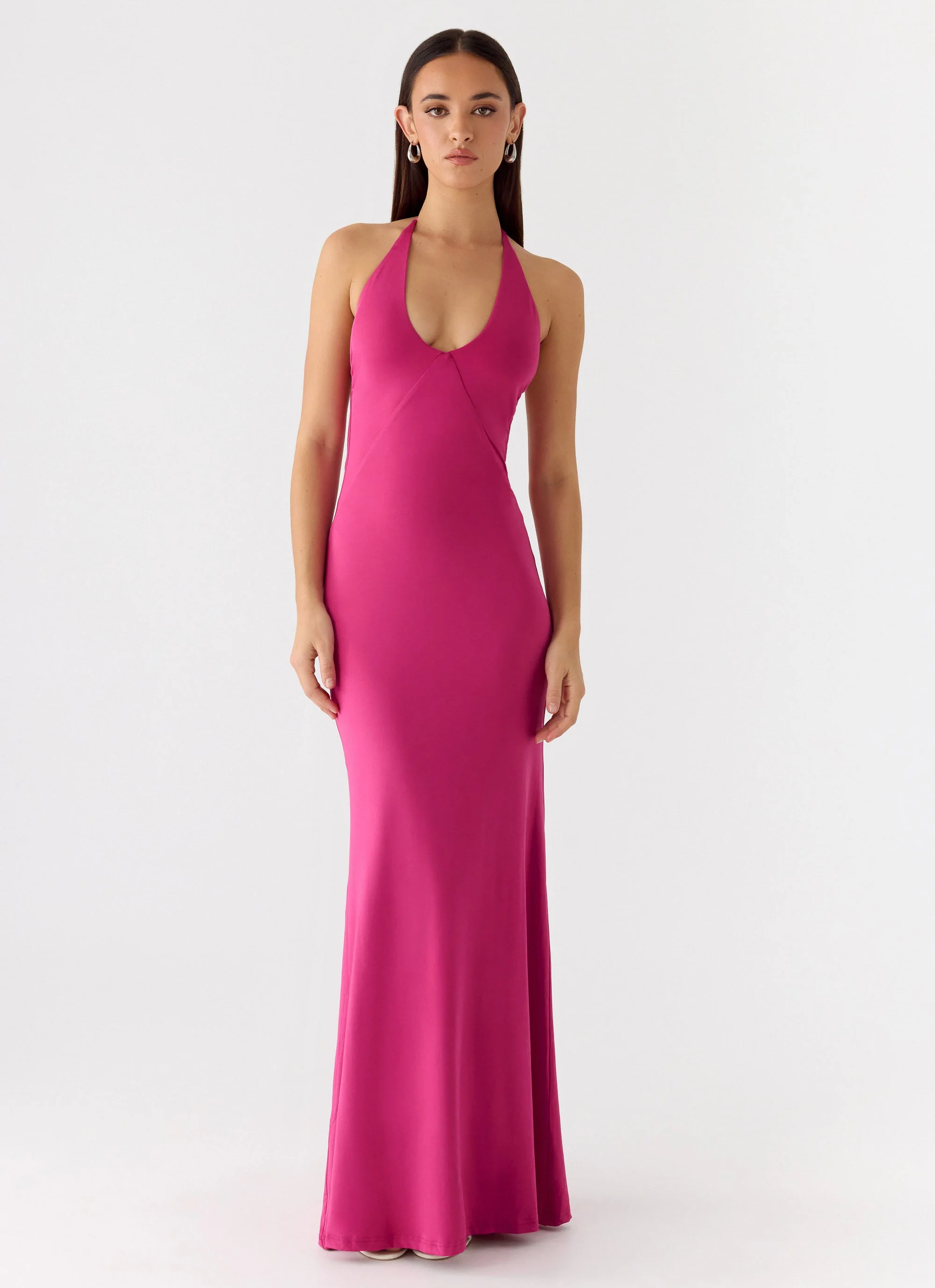 Have Your Attention Maxi Dress - Fuchsia - Image 4