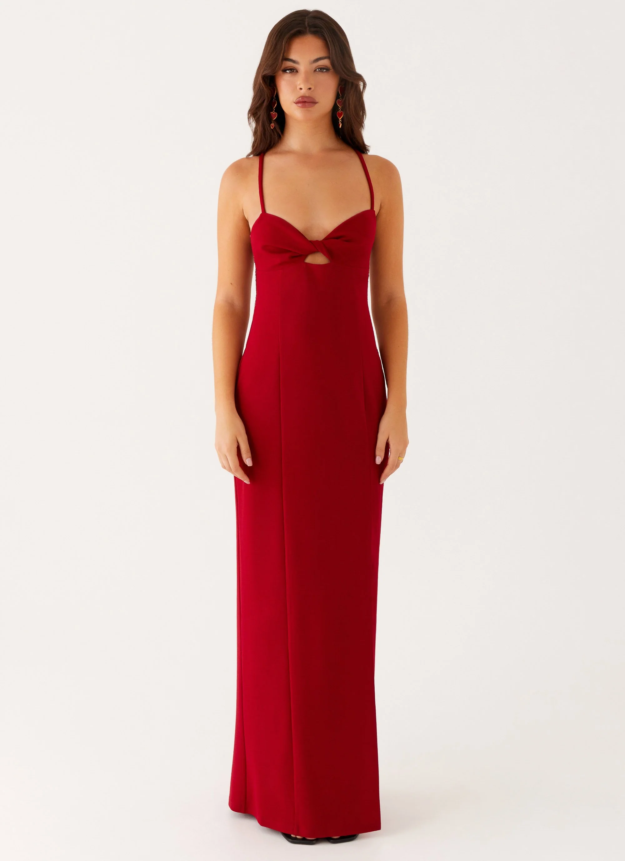 Heartbreaker Maxi Dress - Deep Red - Image 2