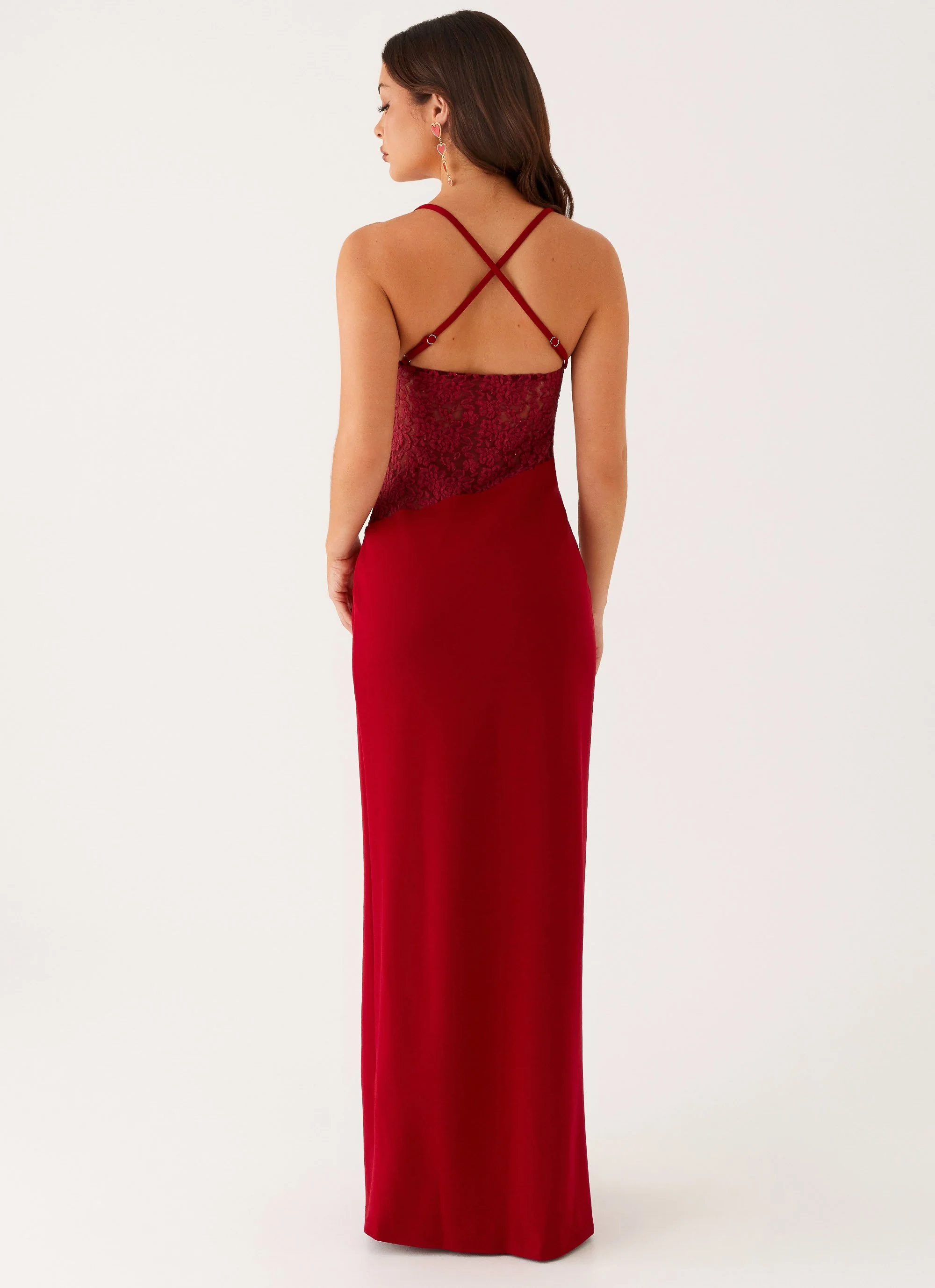 Heartbreaker Maxi Dress - Deep Red - Image 4