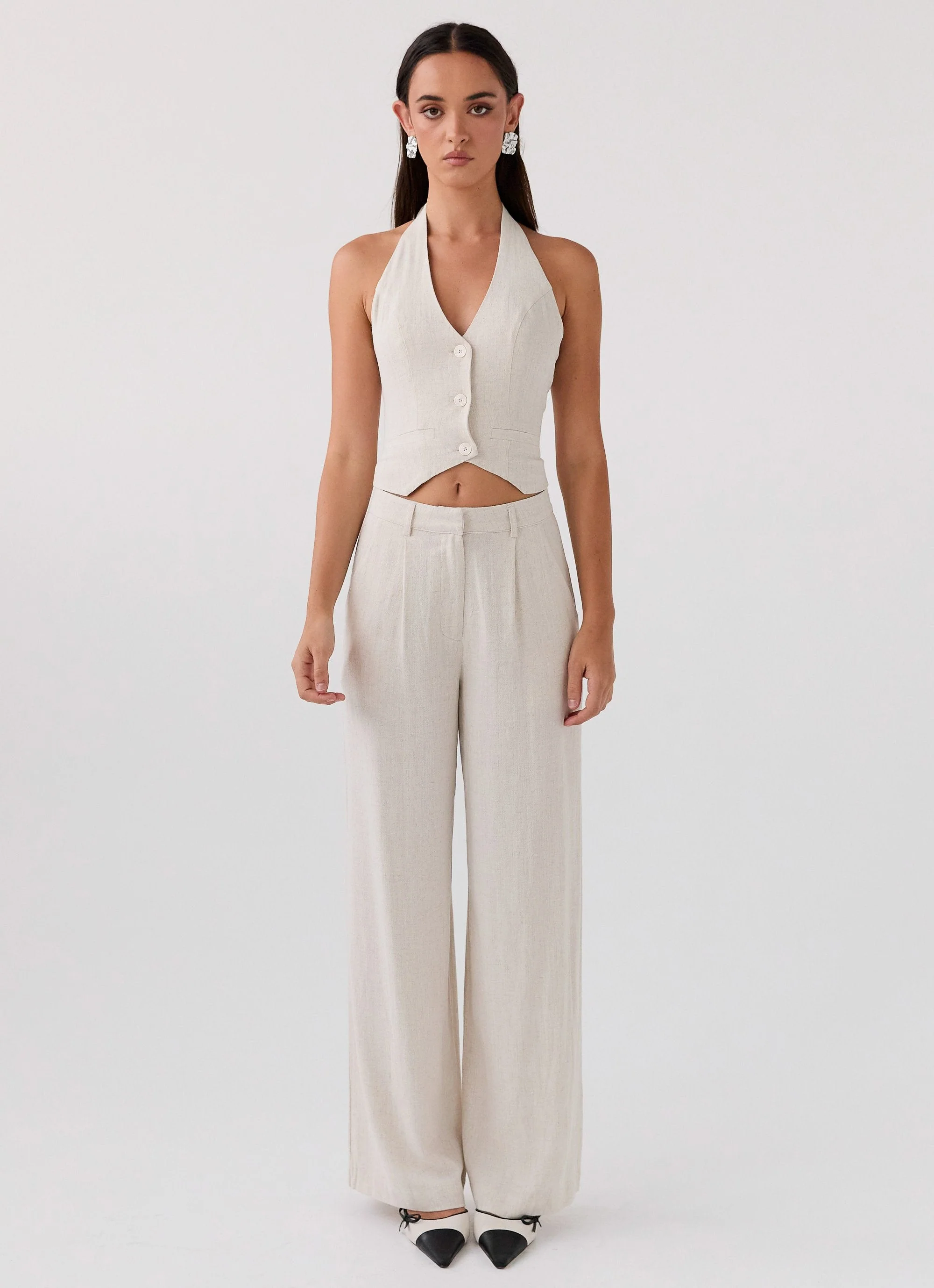 Heatwave Linen Pants - Oatmeal - Image 2