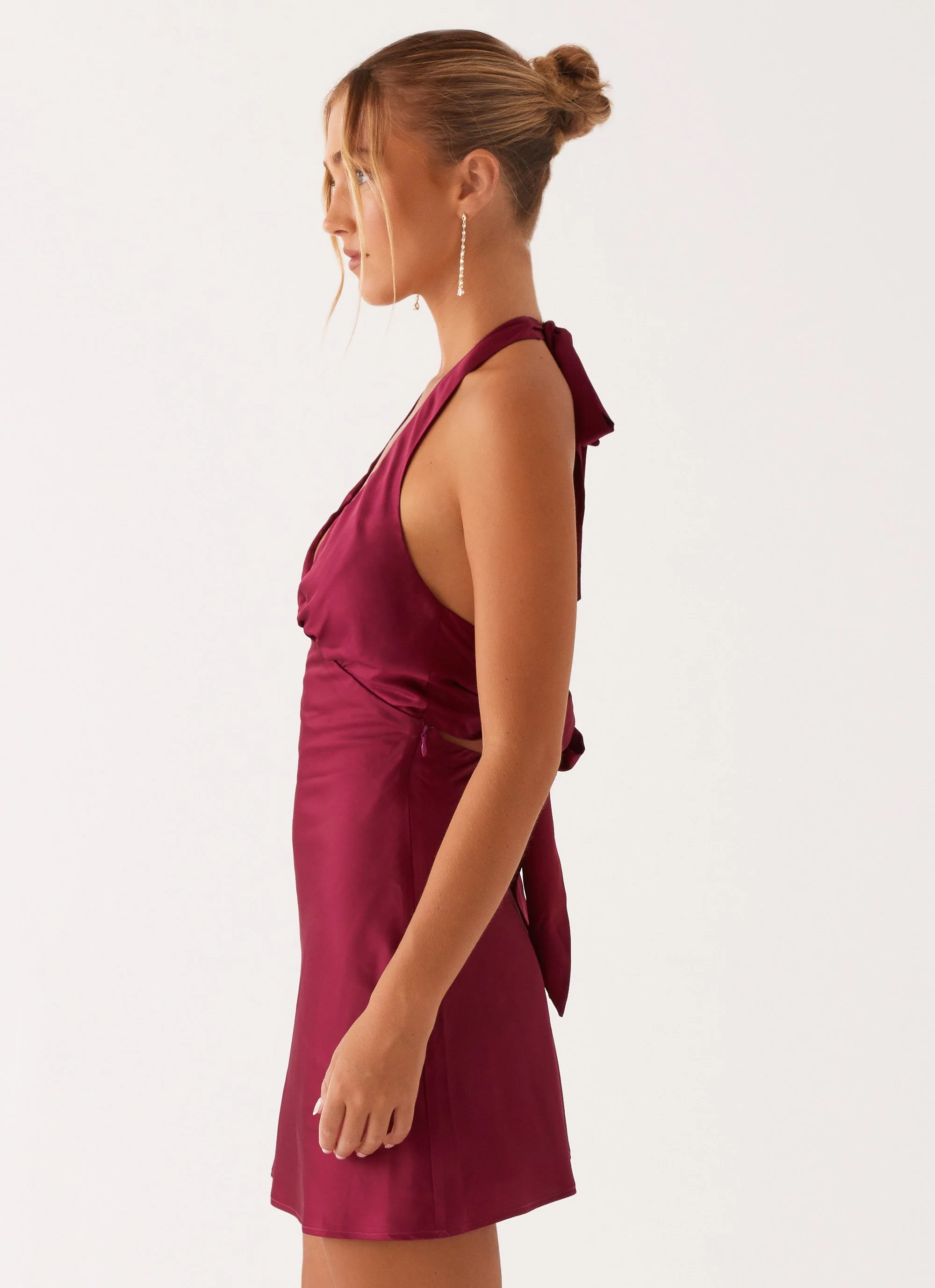 Heavy Hearted Mini Dress - Mulberry - Image 3