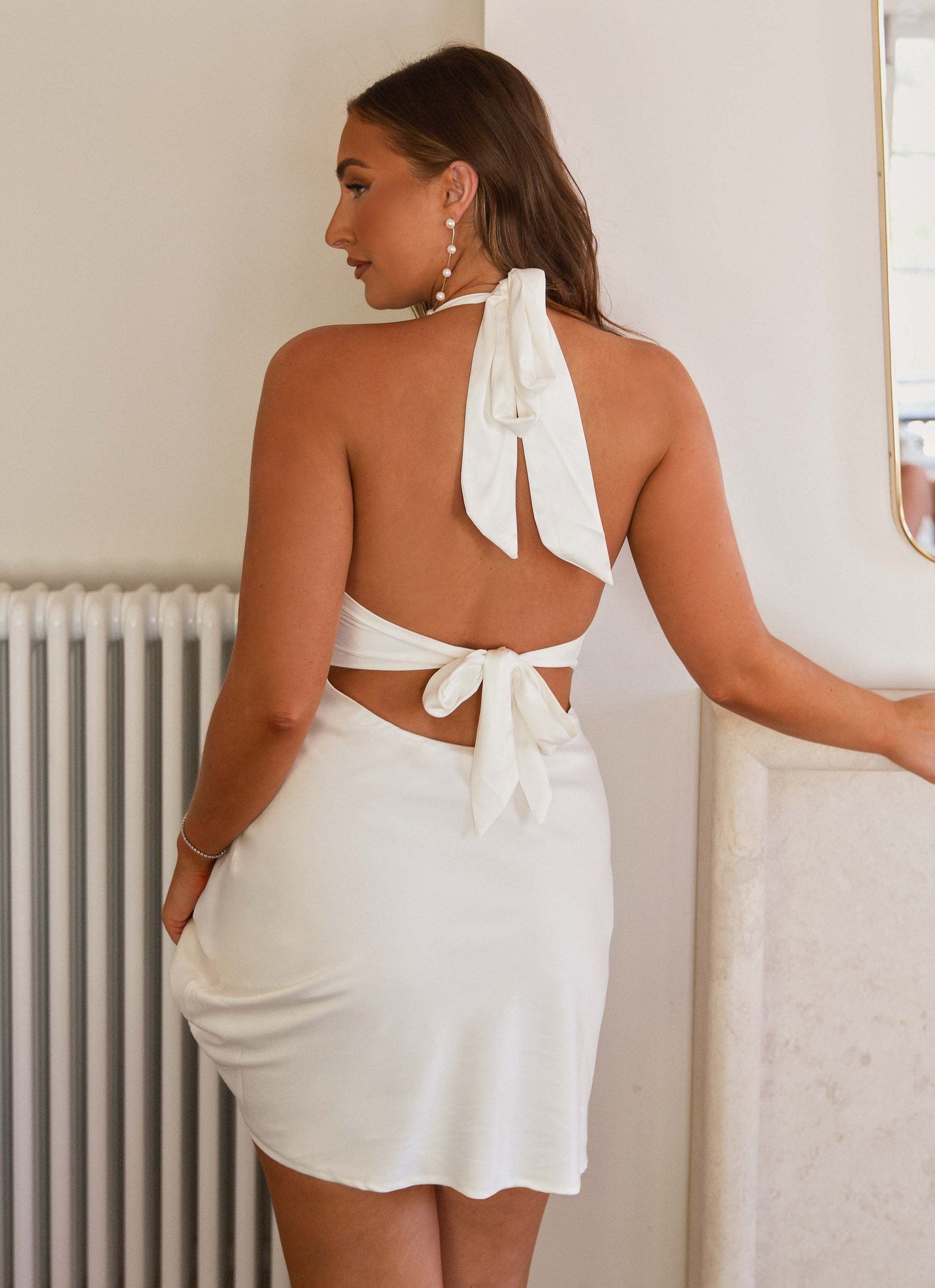 Heavy Hearted Mini Dress - Pearl - Image 8