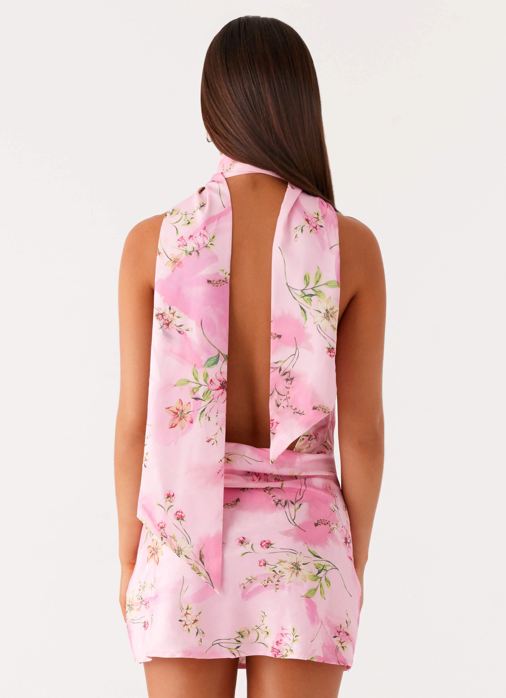 Heidi Mini Dress - Pink Floral - Image 3