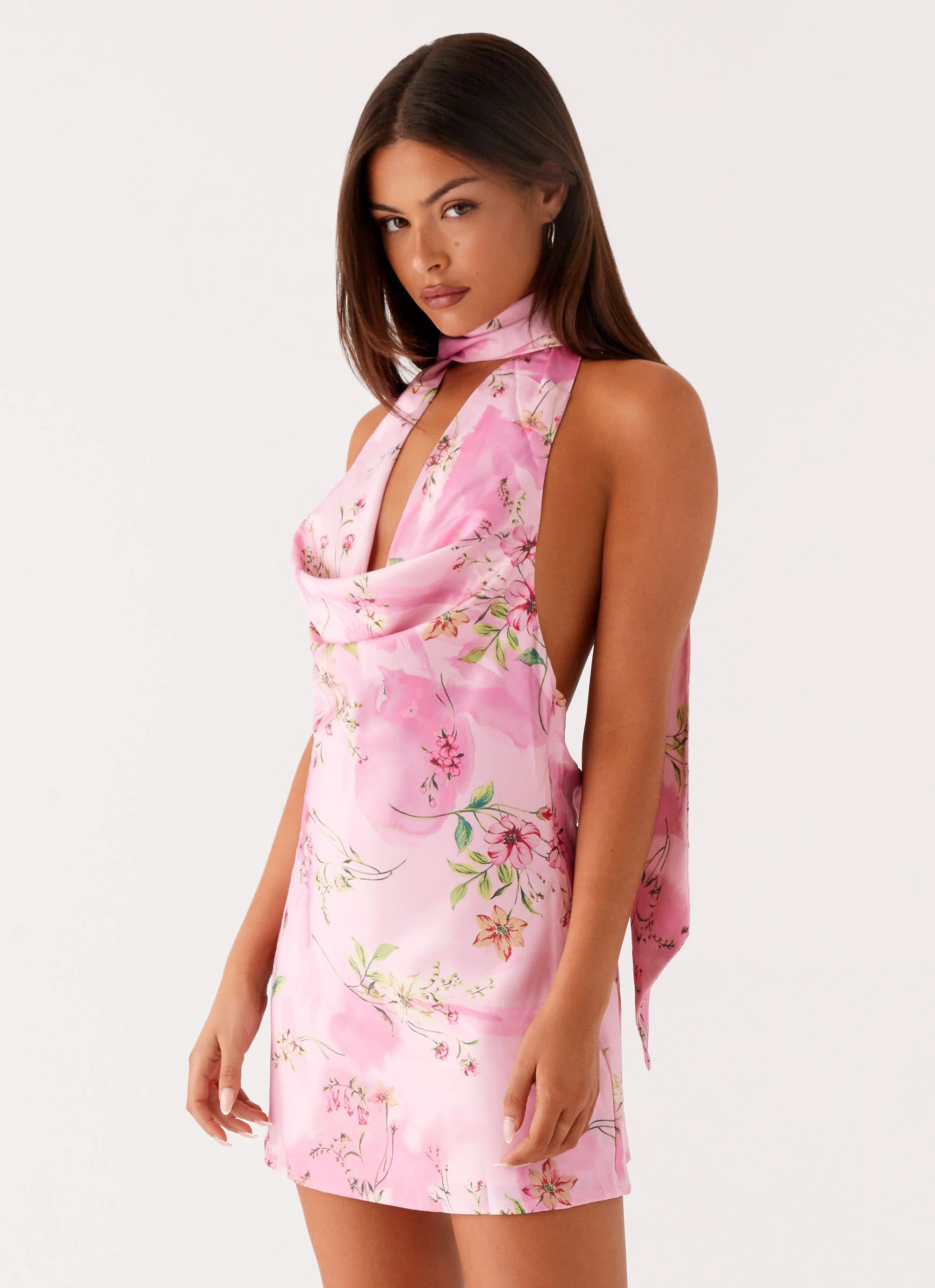 Heidi Mini Dress - Pink Floral - Image 5