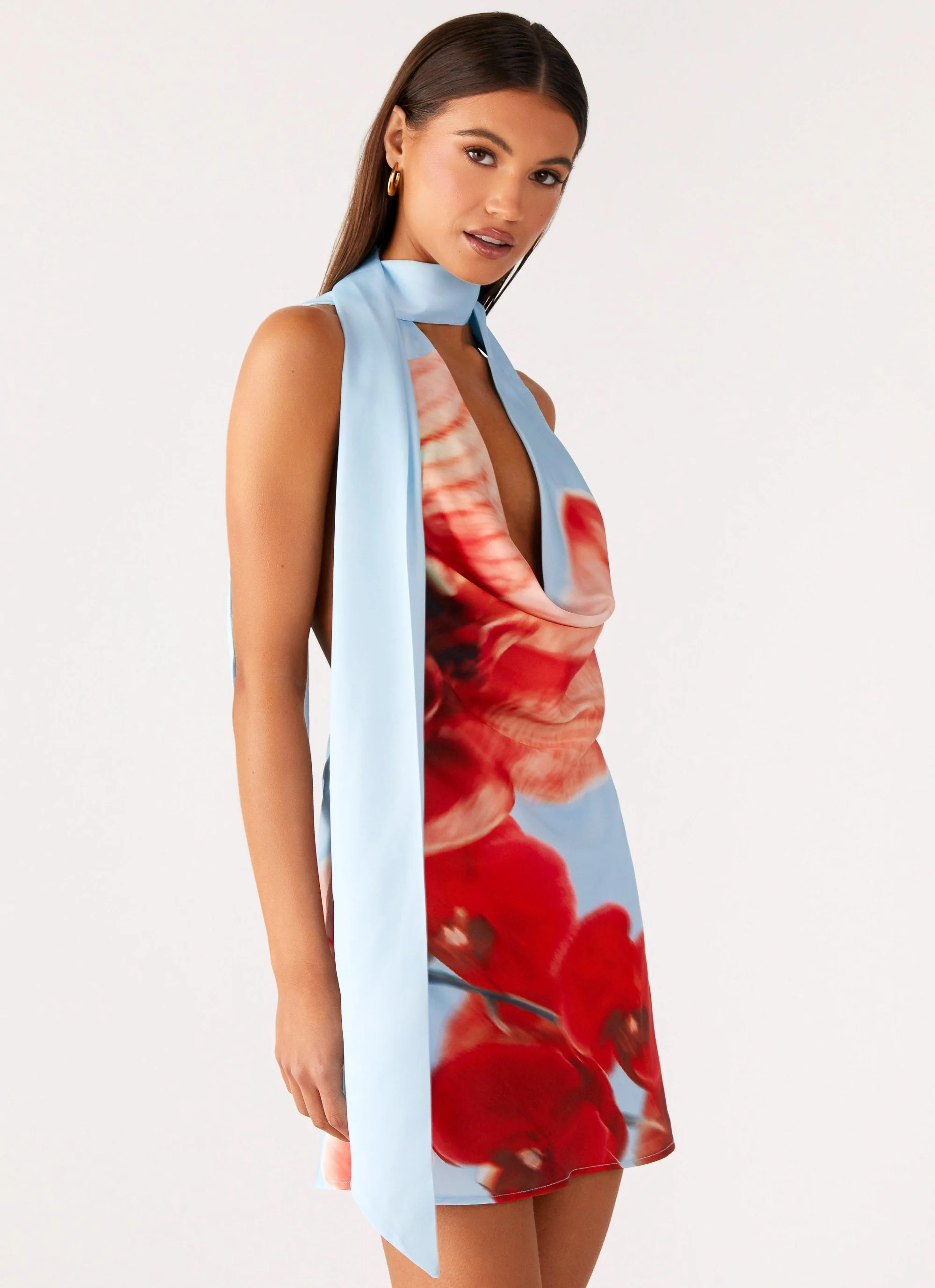 Heidi Mini Dress - Turquoise Bloom - Image 5