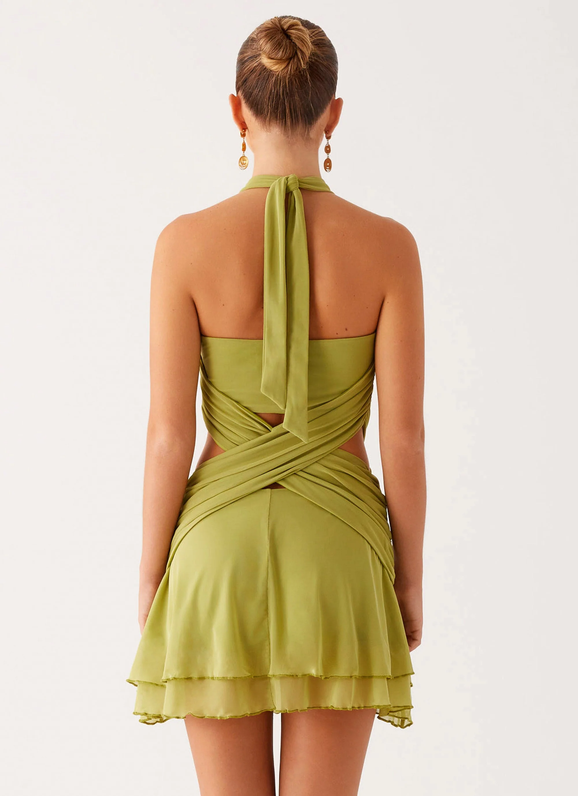 Helsa Mini Dress - Green - Image 5