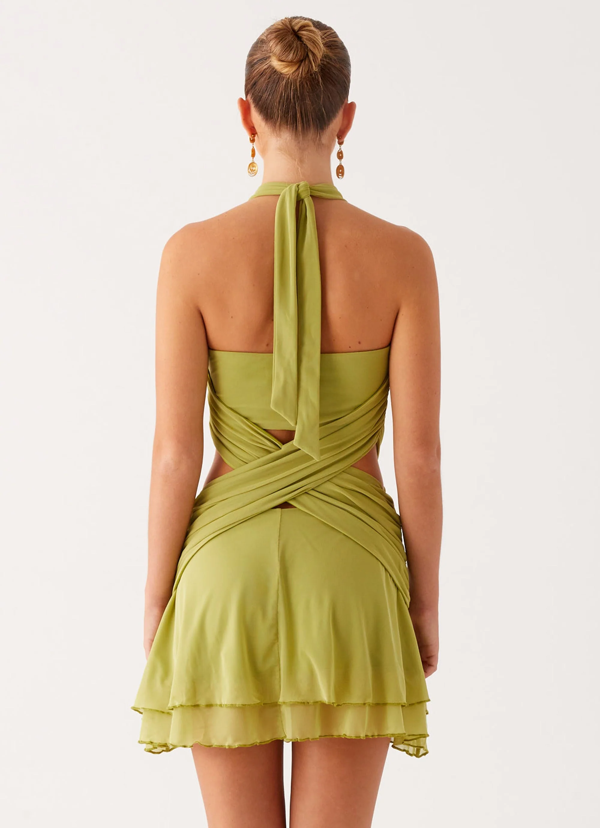 Helsa Mini Dress - Green - Image 6