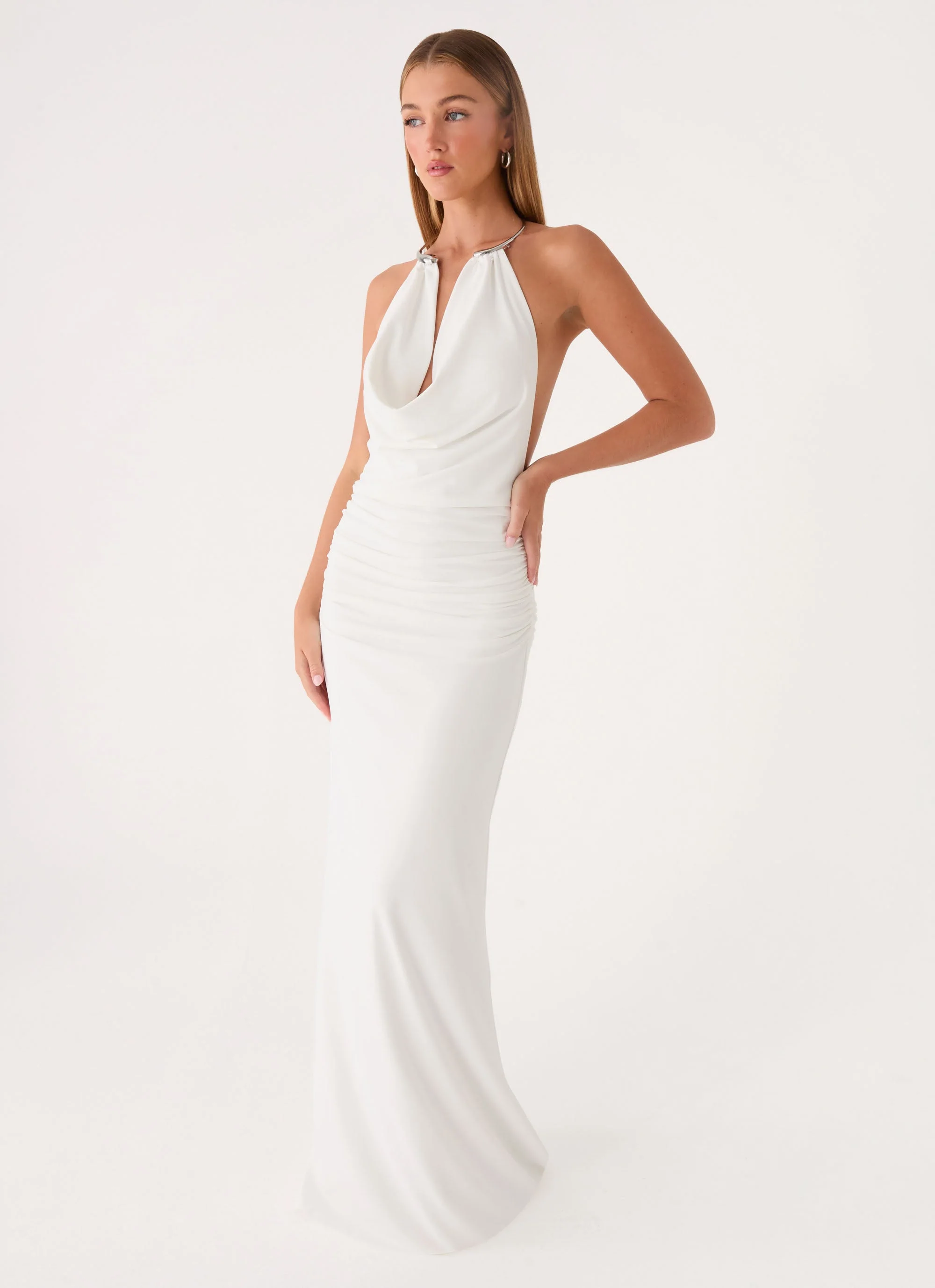 Hena Maxi Dress - White - Image 5