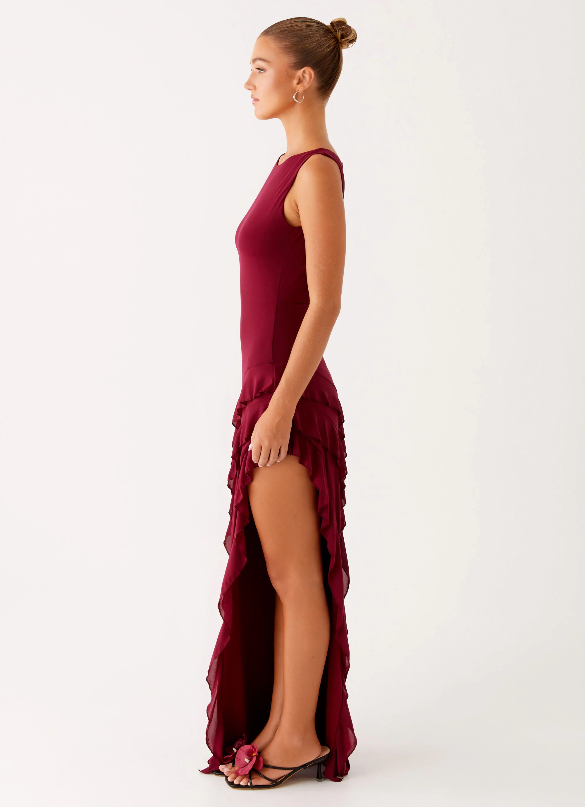 Hendrix Maxi Dress - Raspberry Wine - Image 3