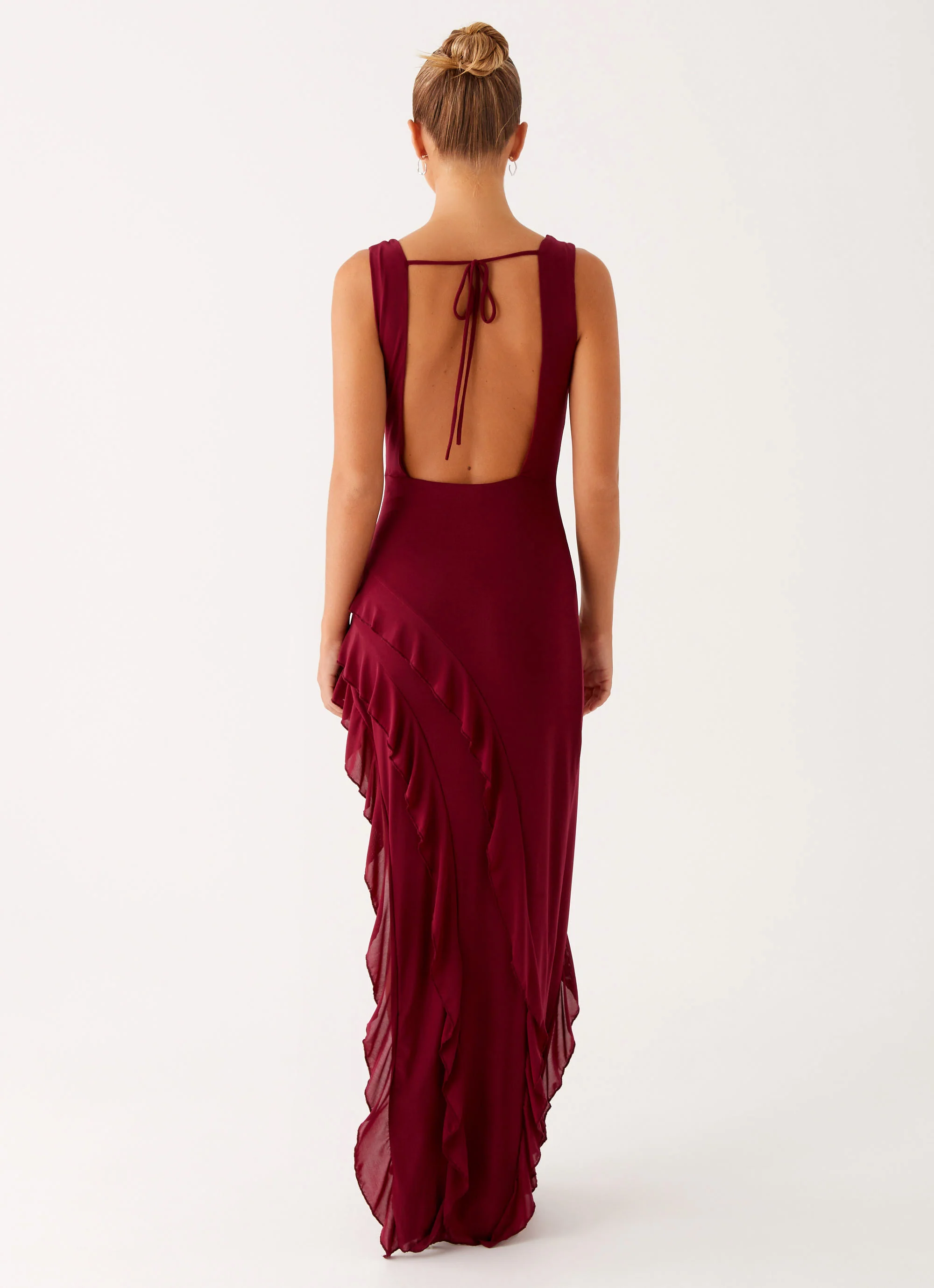 Hendrix Maxi Dress - Raspberry Wine - Image 4