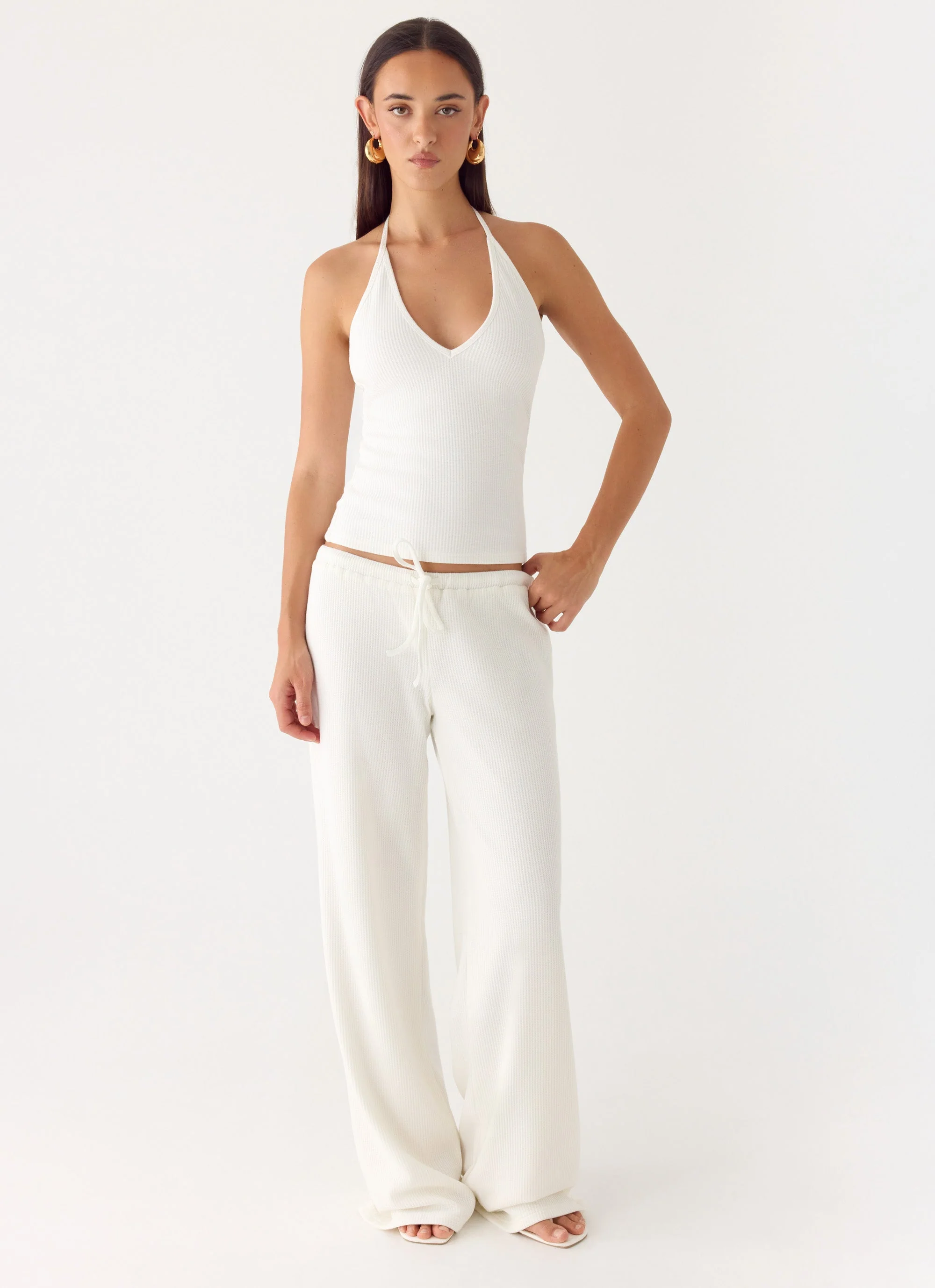 Henry Low Rise Pant - Ivory - Image 4