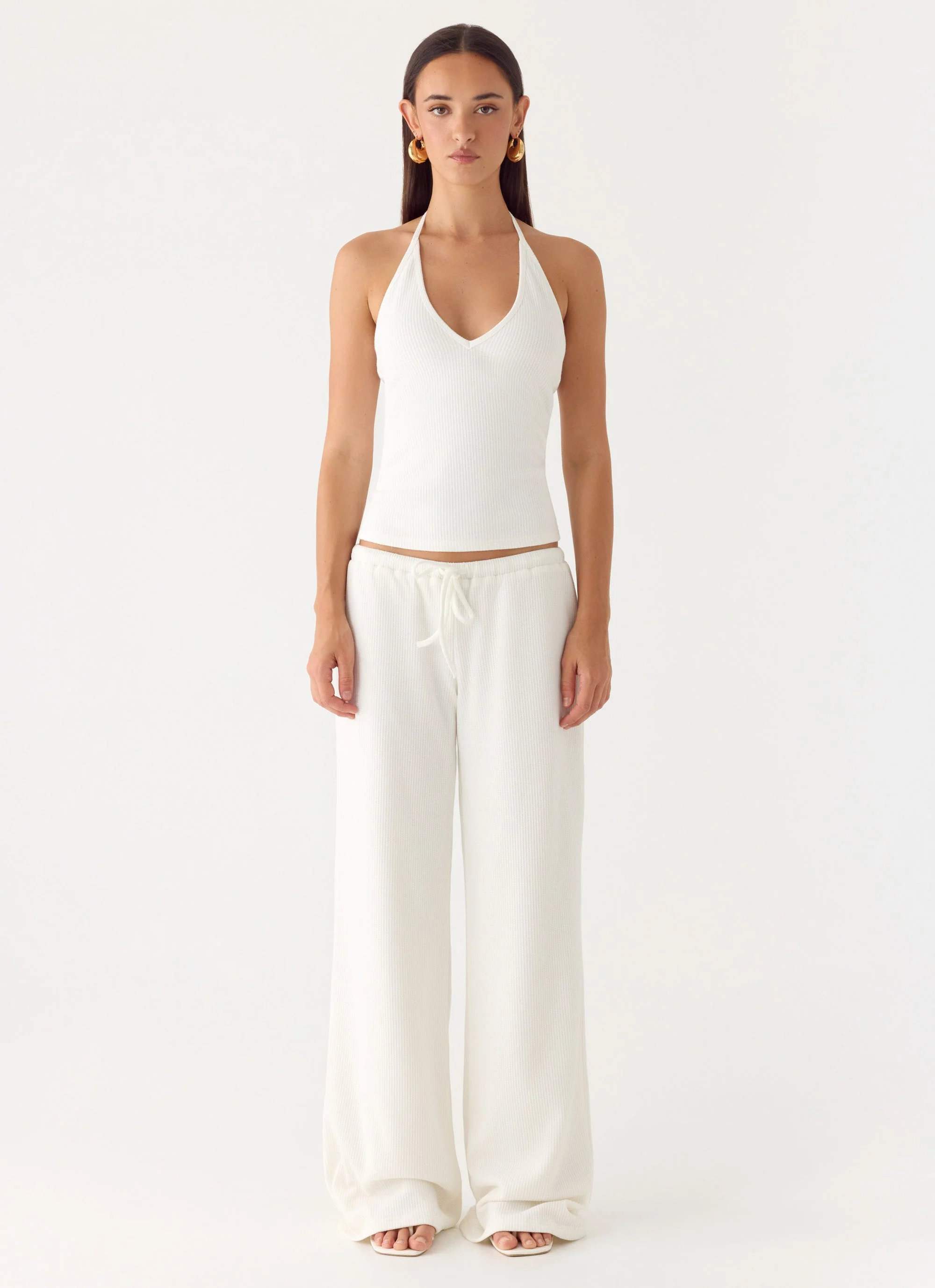 Henry Low Rise Pant - Ivory - Image 6