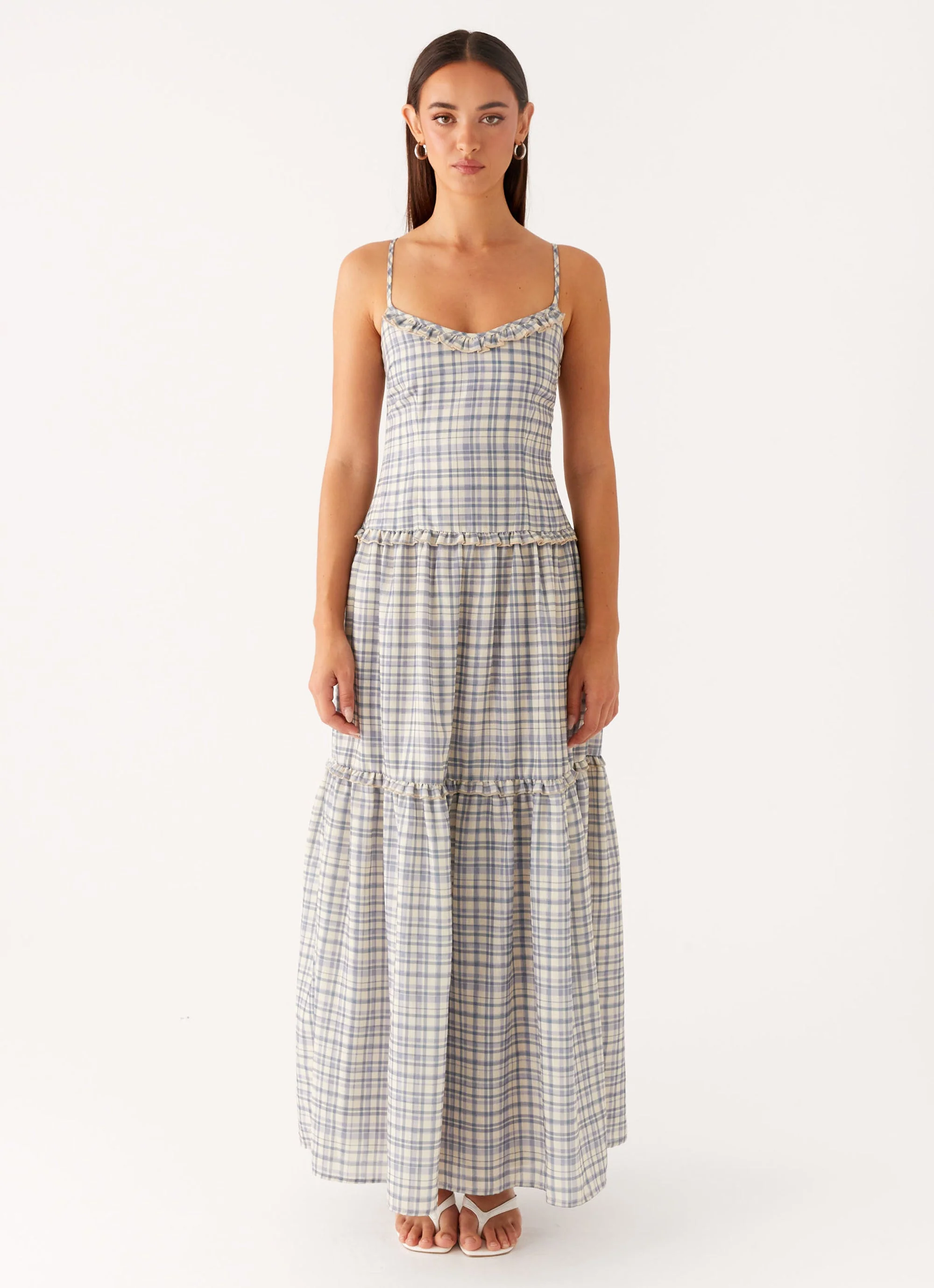 Hermie Midi Dress - Check - Image 2