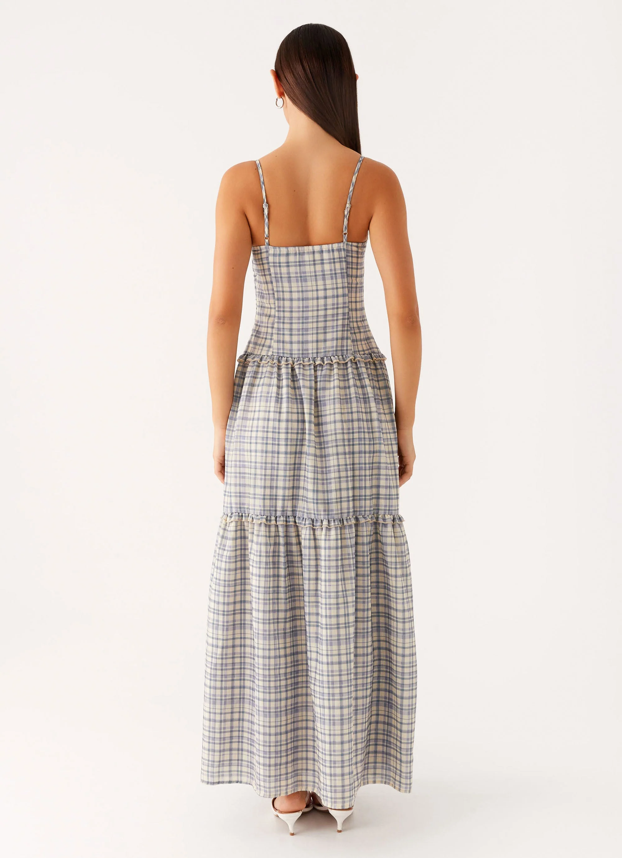 Hermie Midi Dress - Check - Image 4