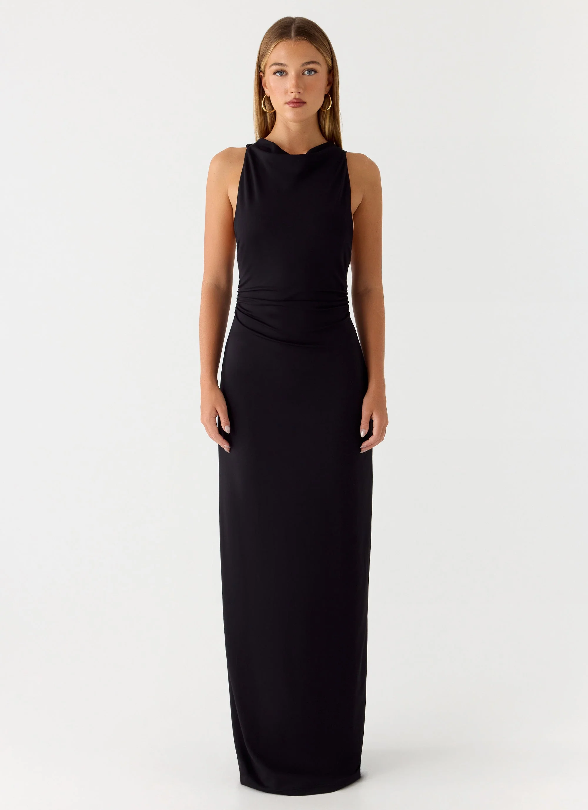 Hidden Agenda Maxi Dress - Black - Image 2