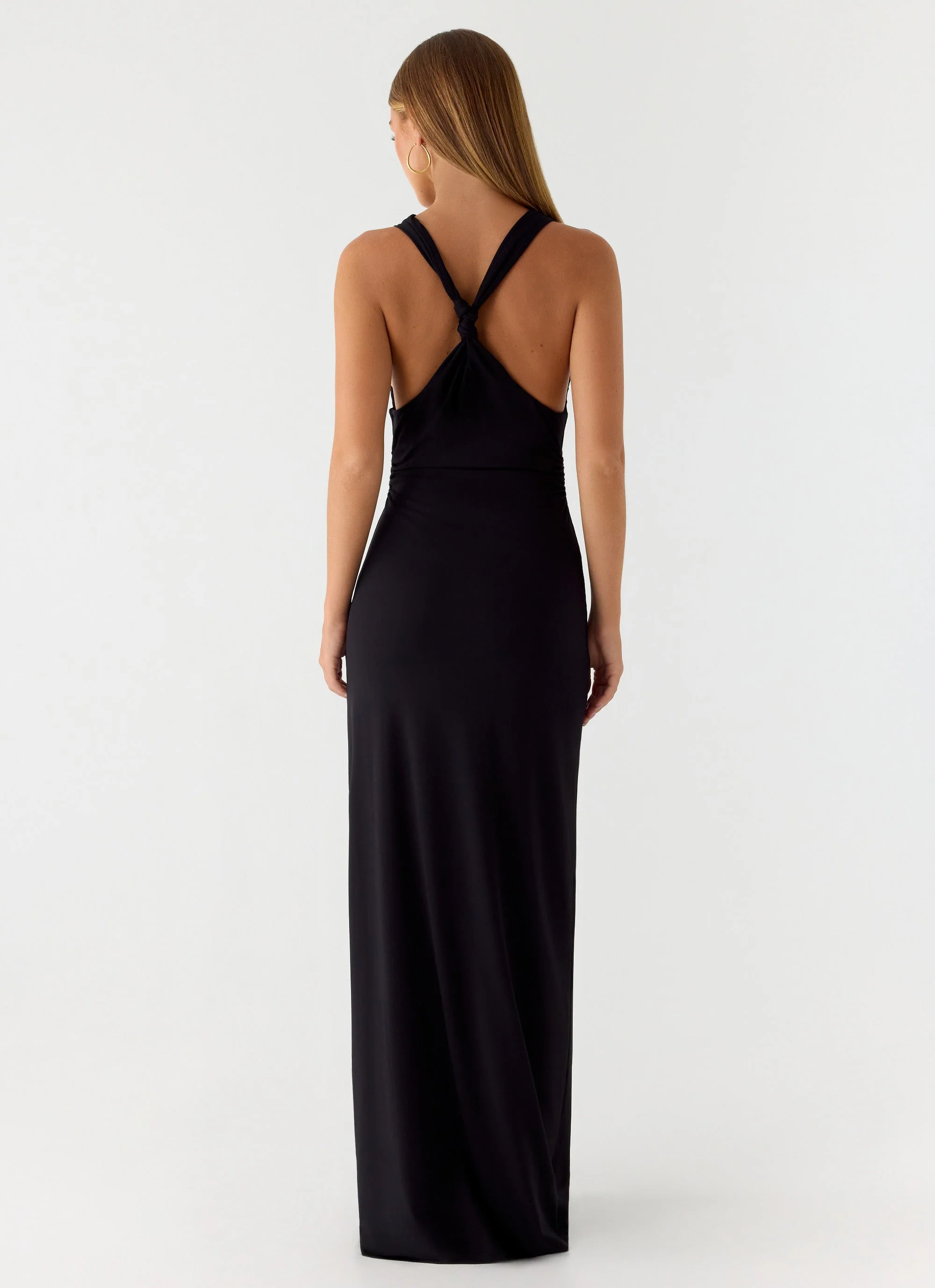 Hidden Agenda Maxi Dress - Black - Image 4