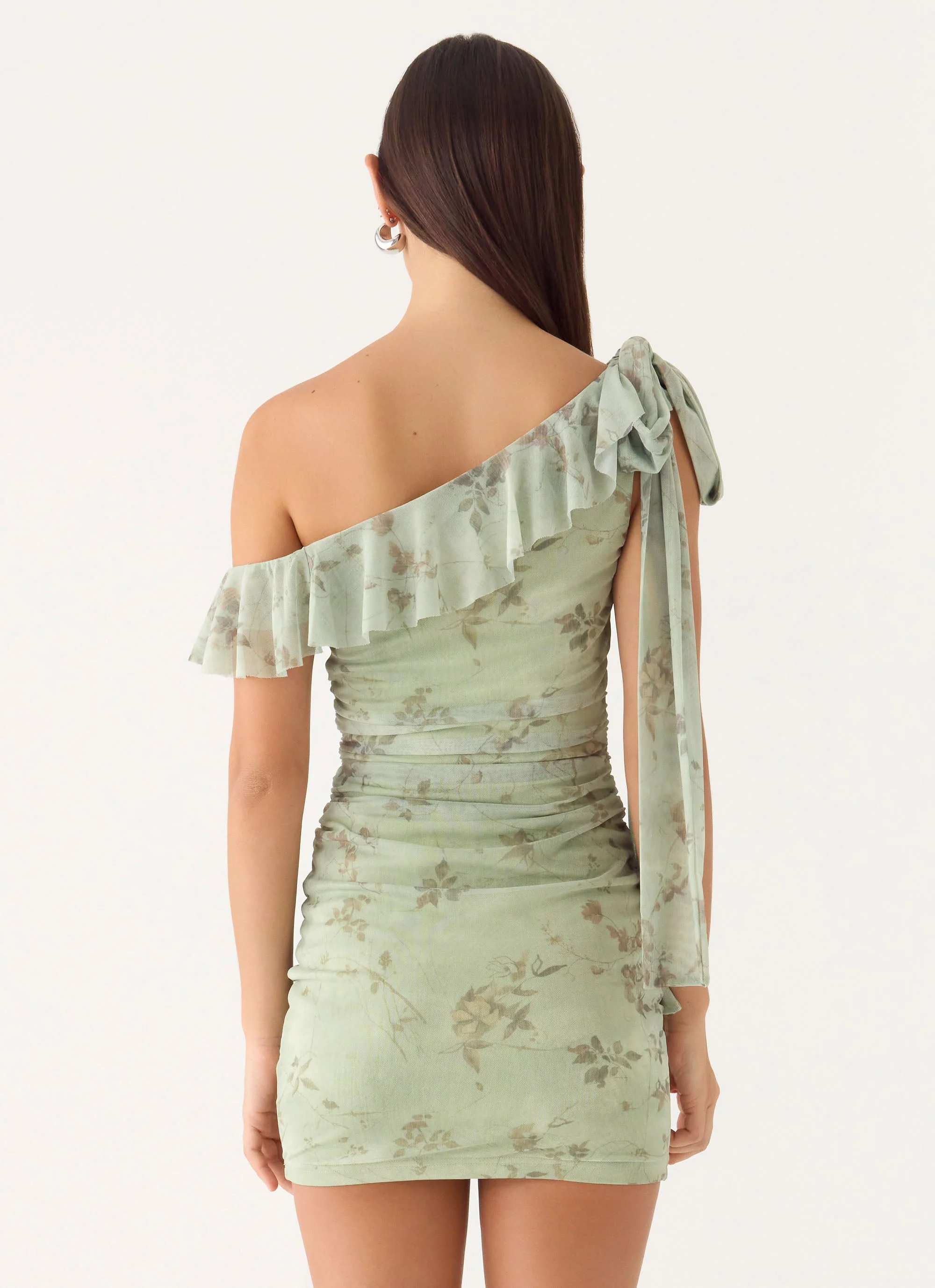 Hidden Gesture Mini Dress - Wispy Fern - Image 4