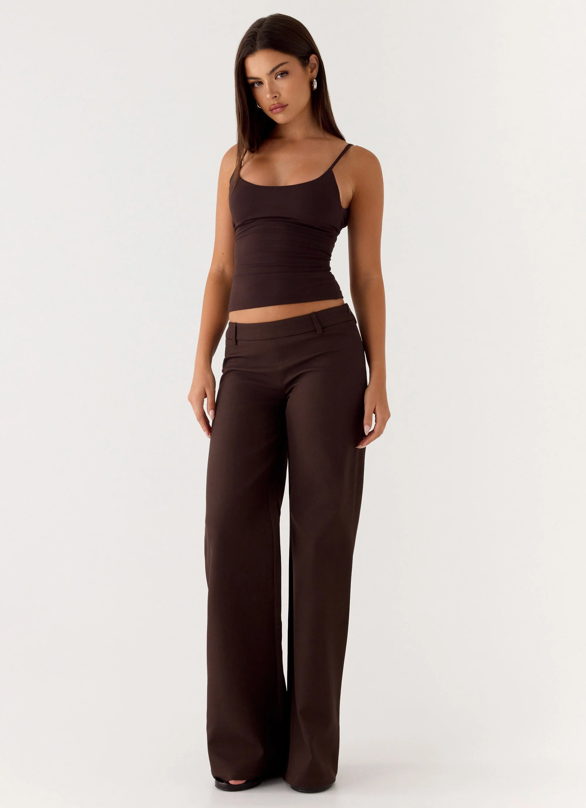 Hot as Ice Low Rise Pants - Chocolate - Image 5