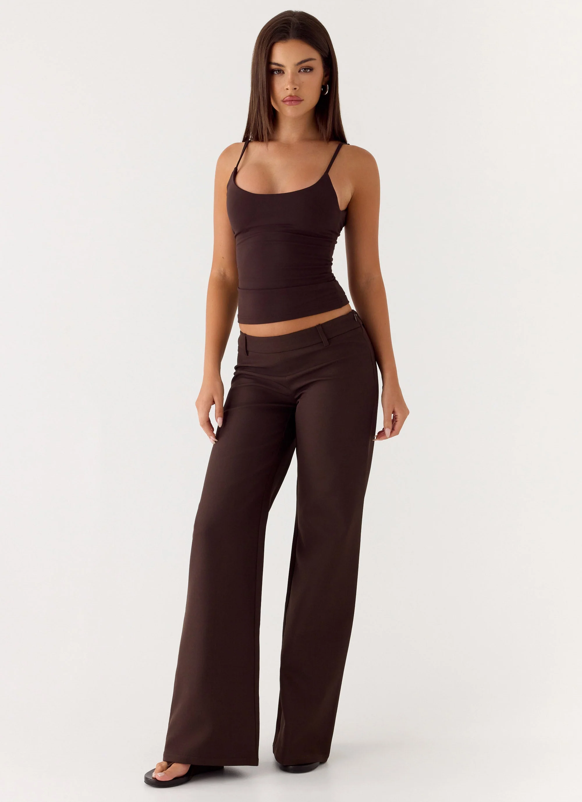 Hot as Ice Low Rise Pants - Chocolate - Image 6