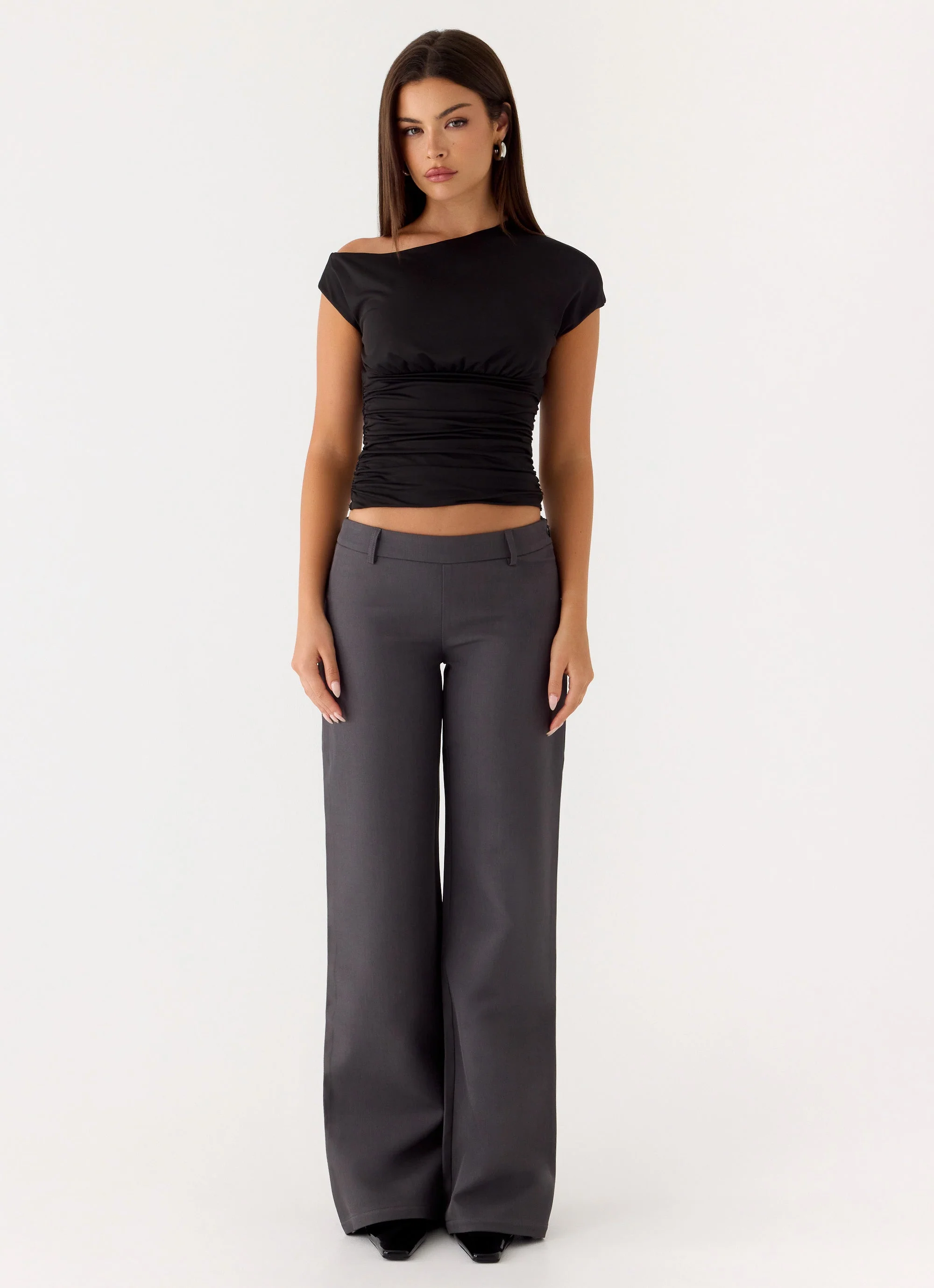Hot as Ice Low Rise Pants - Grey - Image 5
