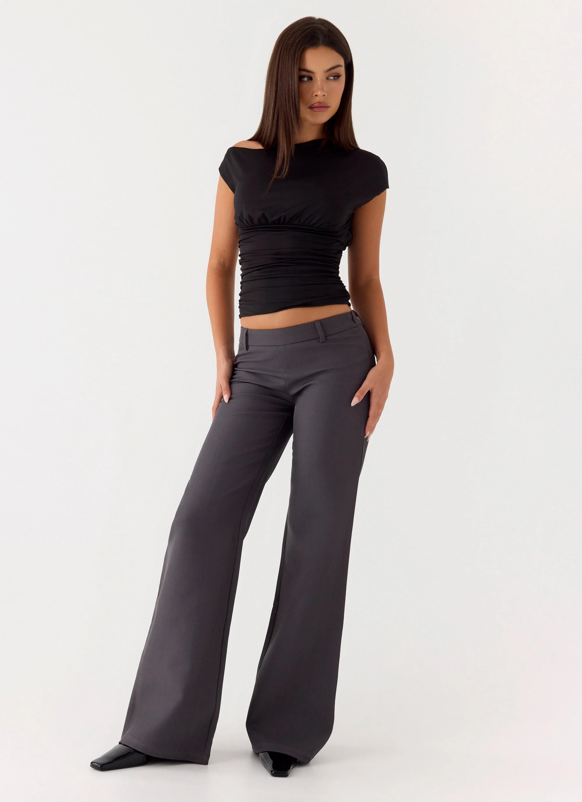 Hot as Ice Low Rise Pants - Grey - Image 6