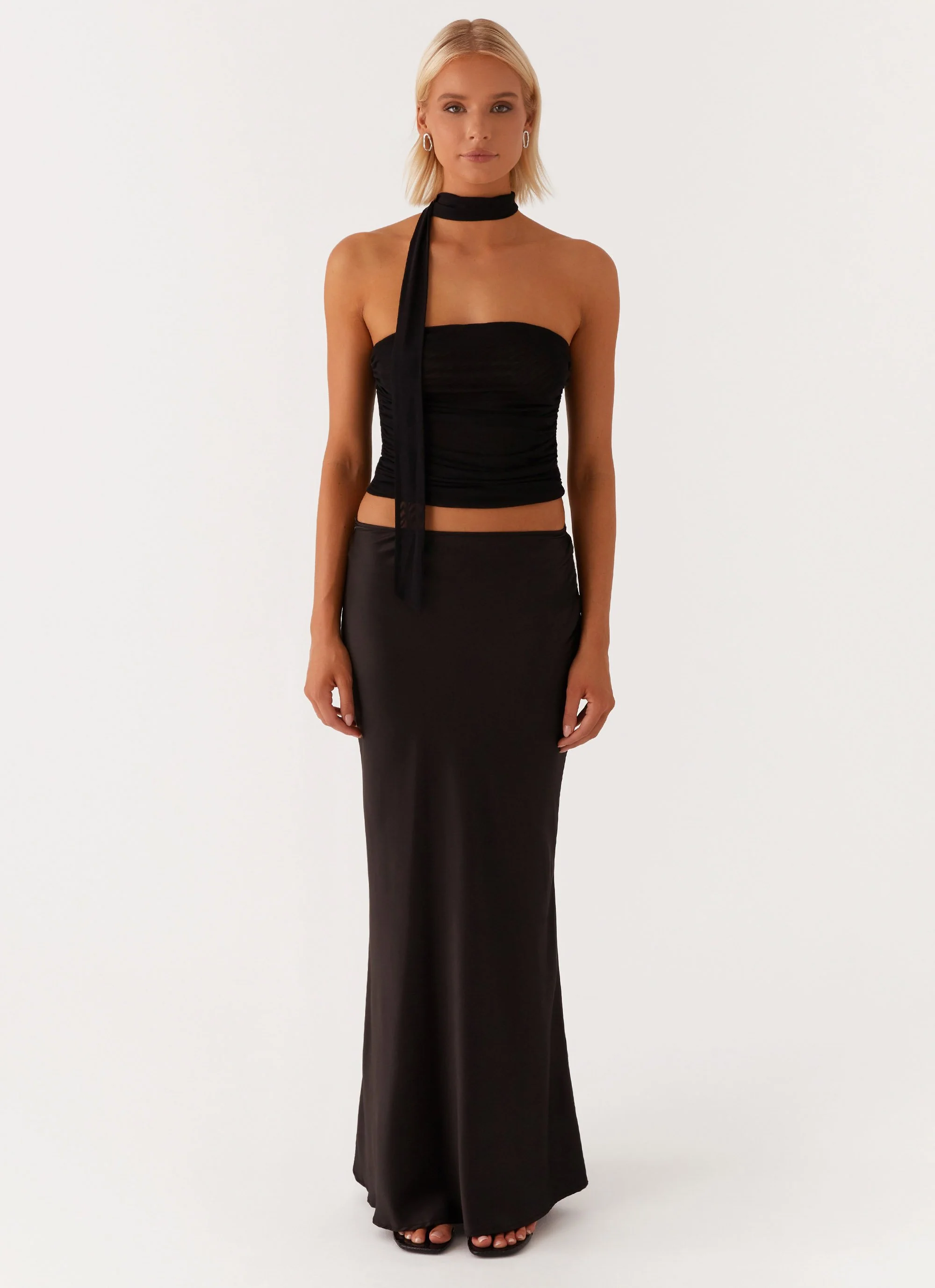Hot Like Me Scarf Top - Black - Image 2