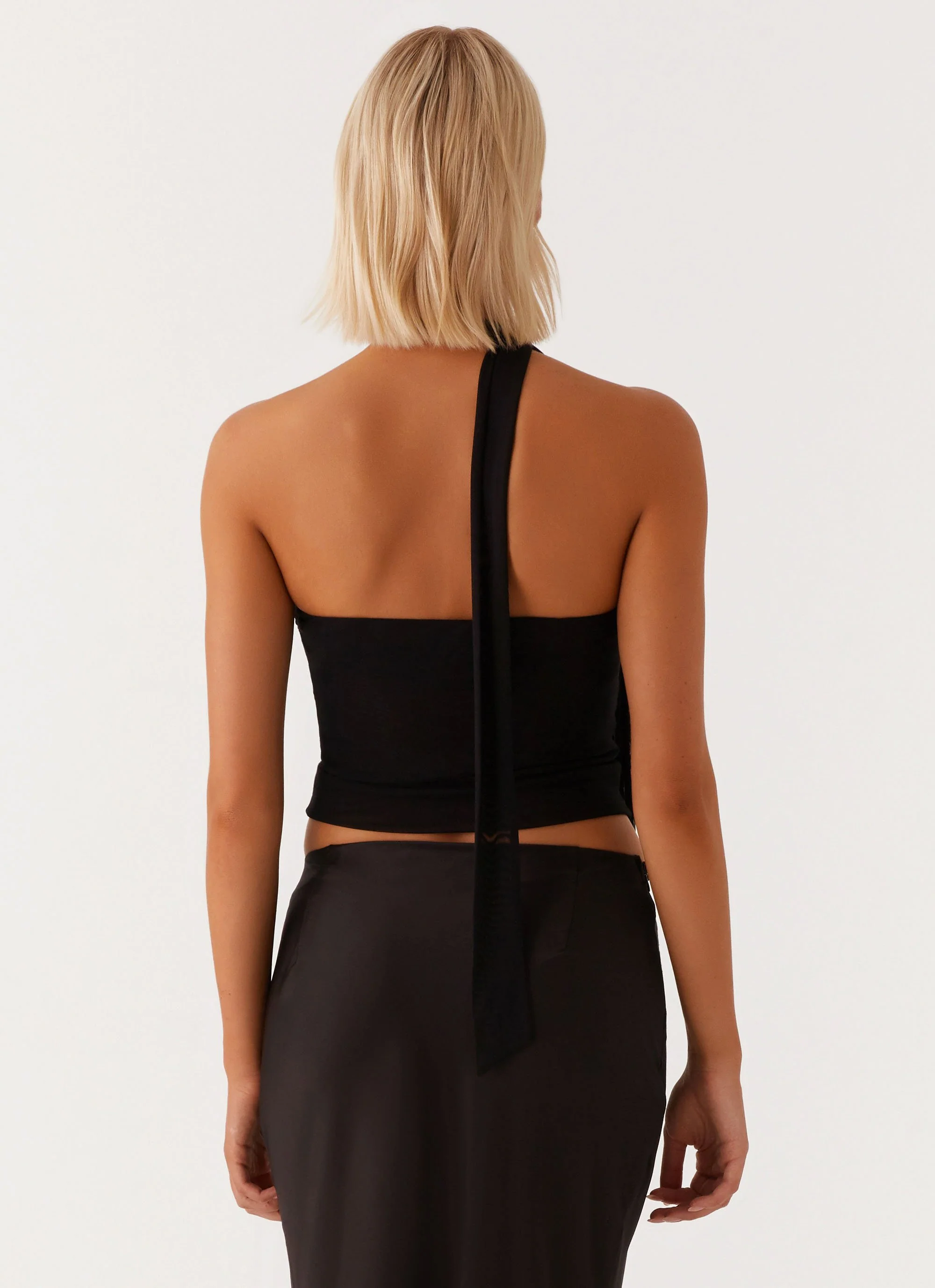 Hot Like Me Scarf Top - Black - Image 4