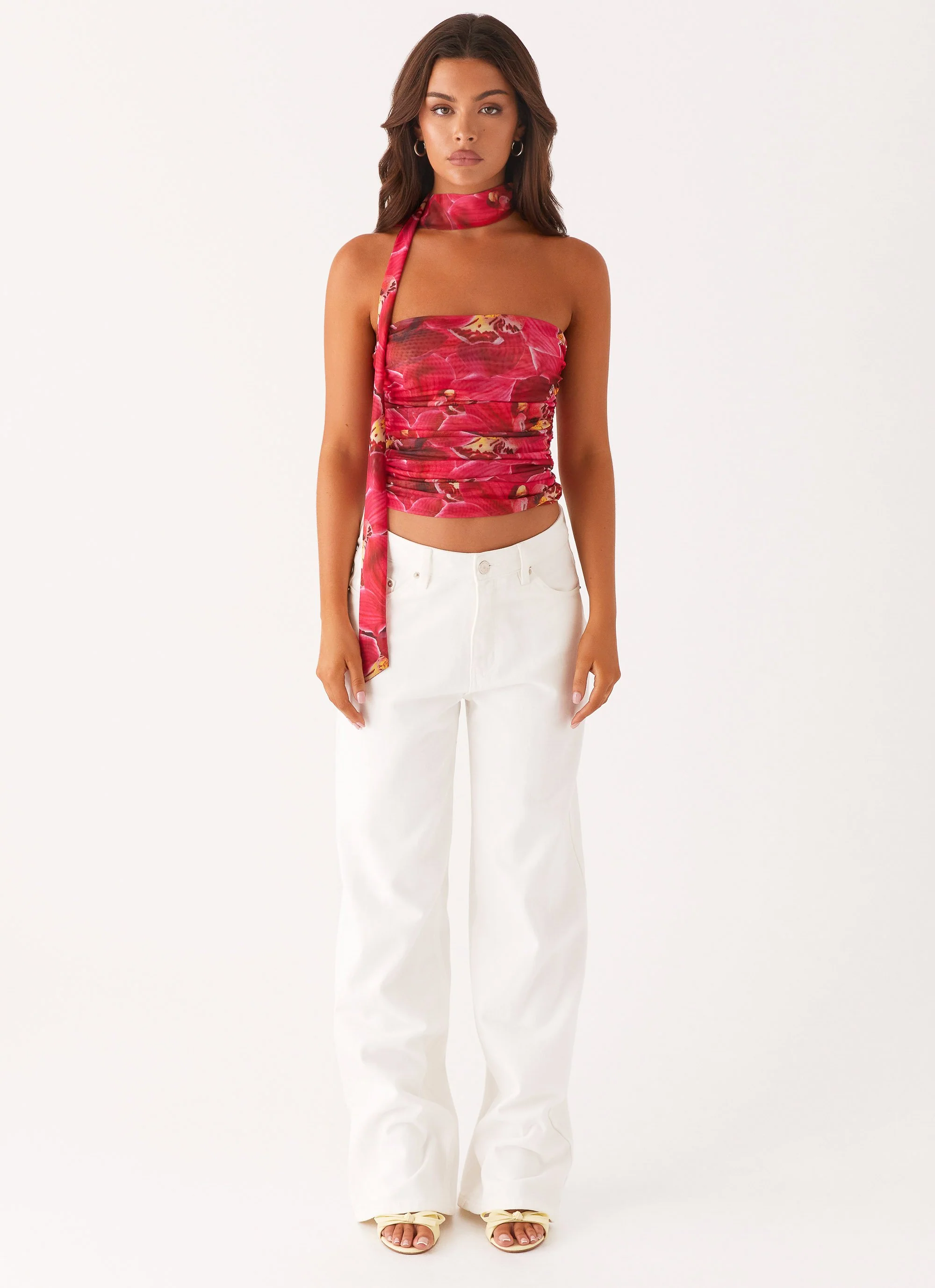 Hot Like Me Scarf Top - Orchid Pink - Image 2
