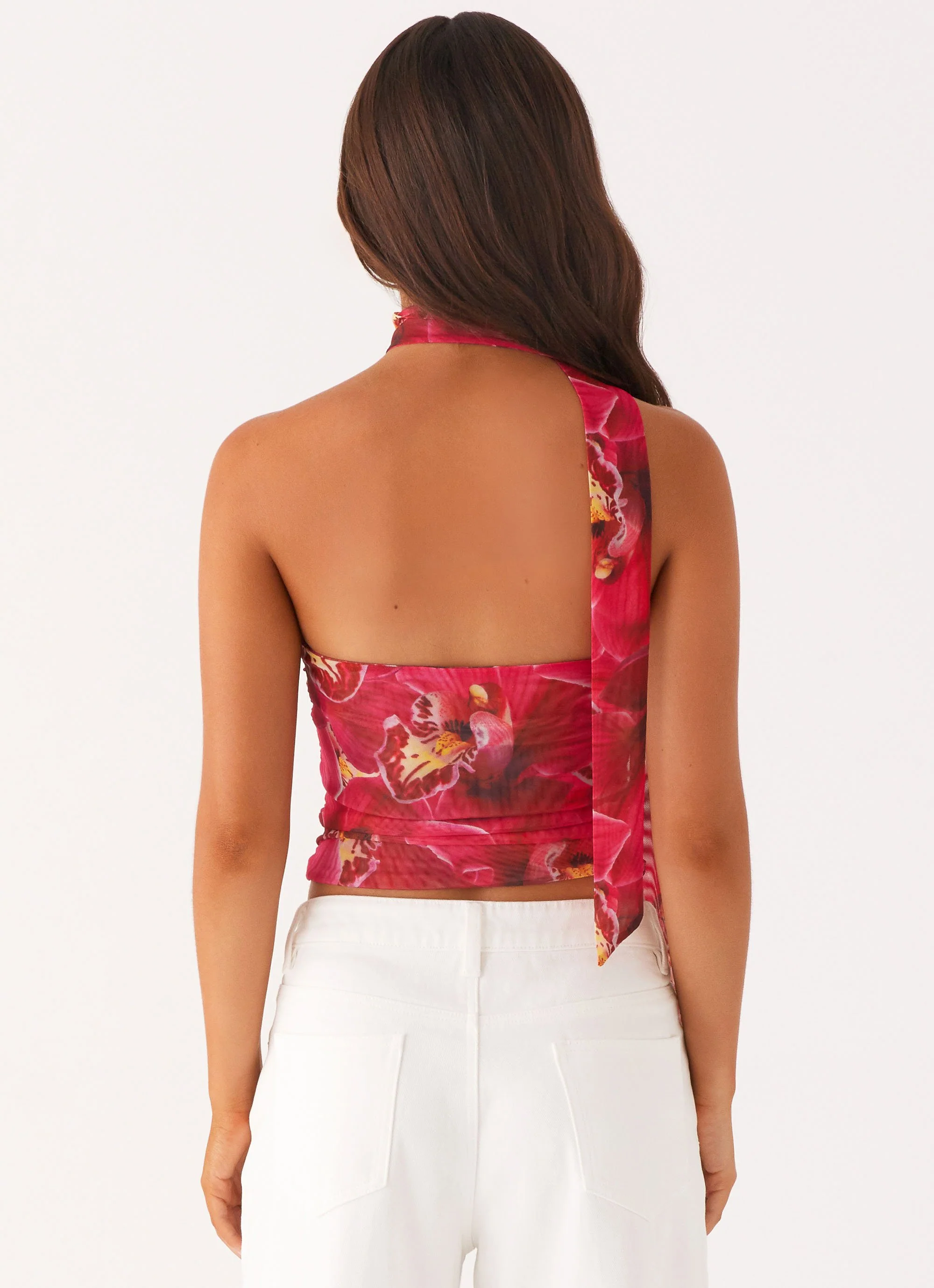 Hot Like Me Scarf Top - Orchid Pink - Image 4