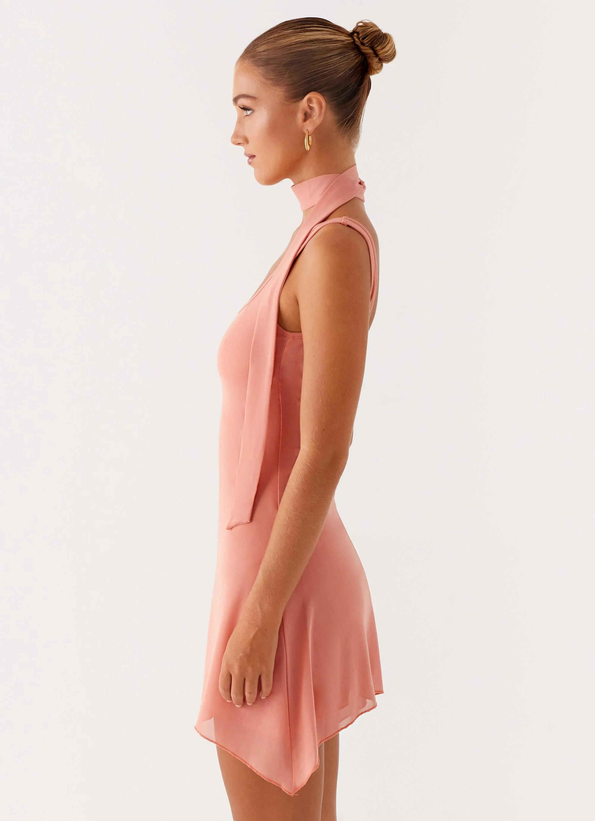 Hudson Mini Dress - Peach - Image 3