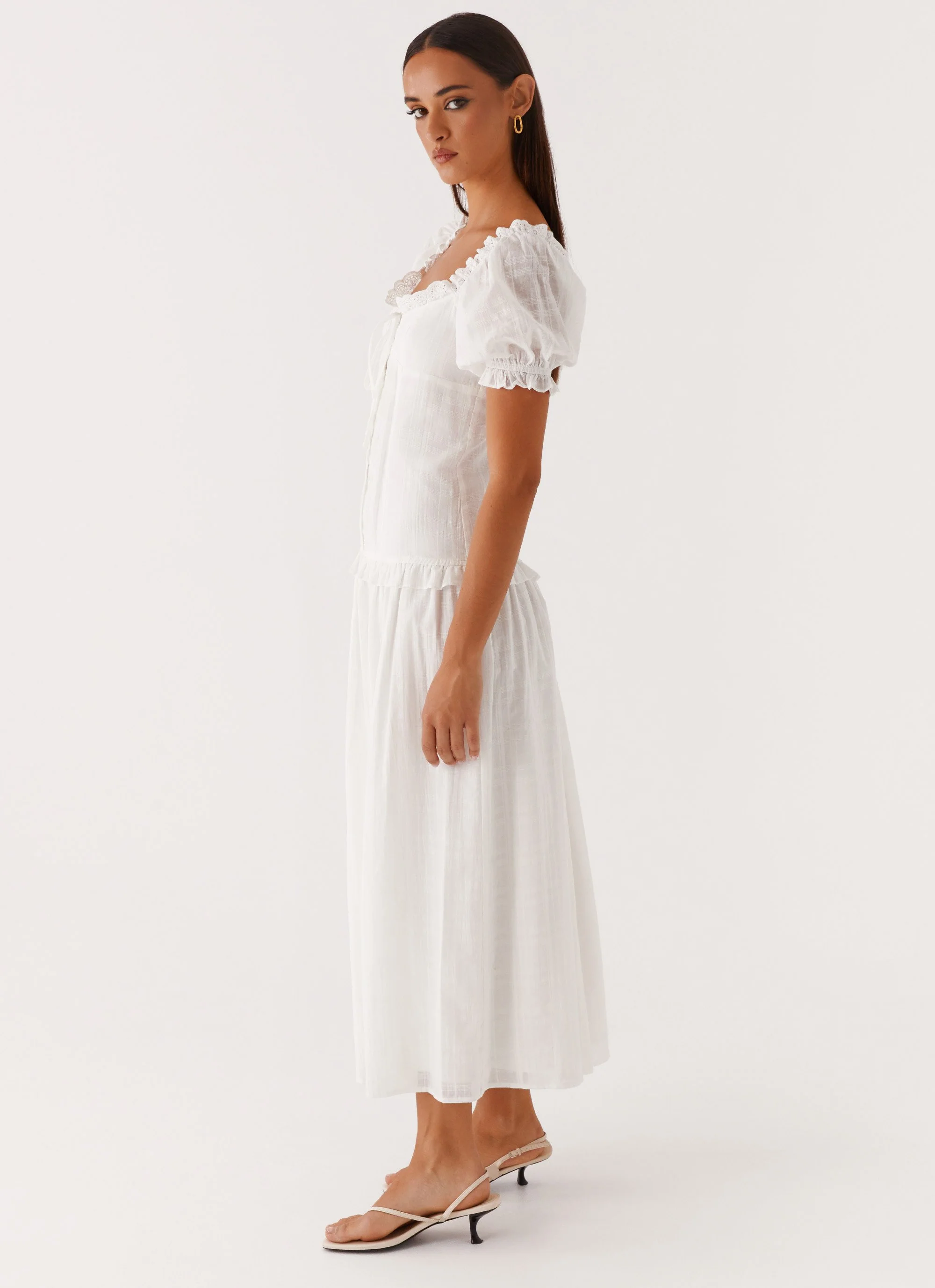 Hundred Percent Midi Dress - White - Image 4
