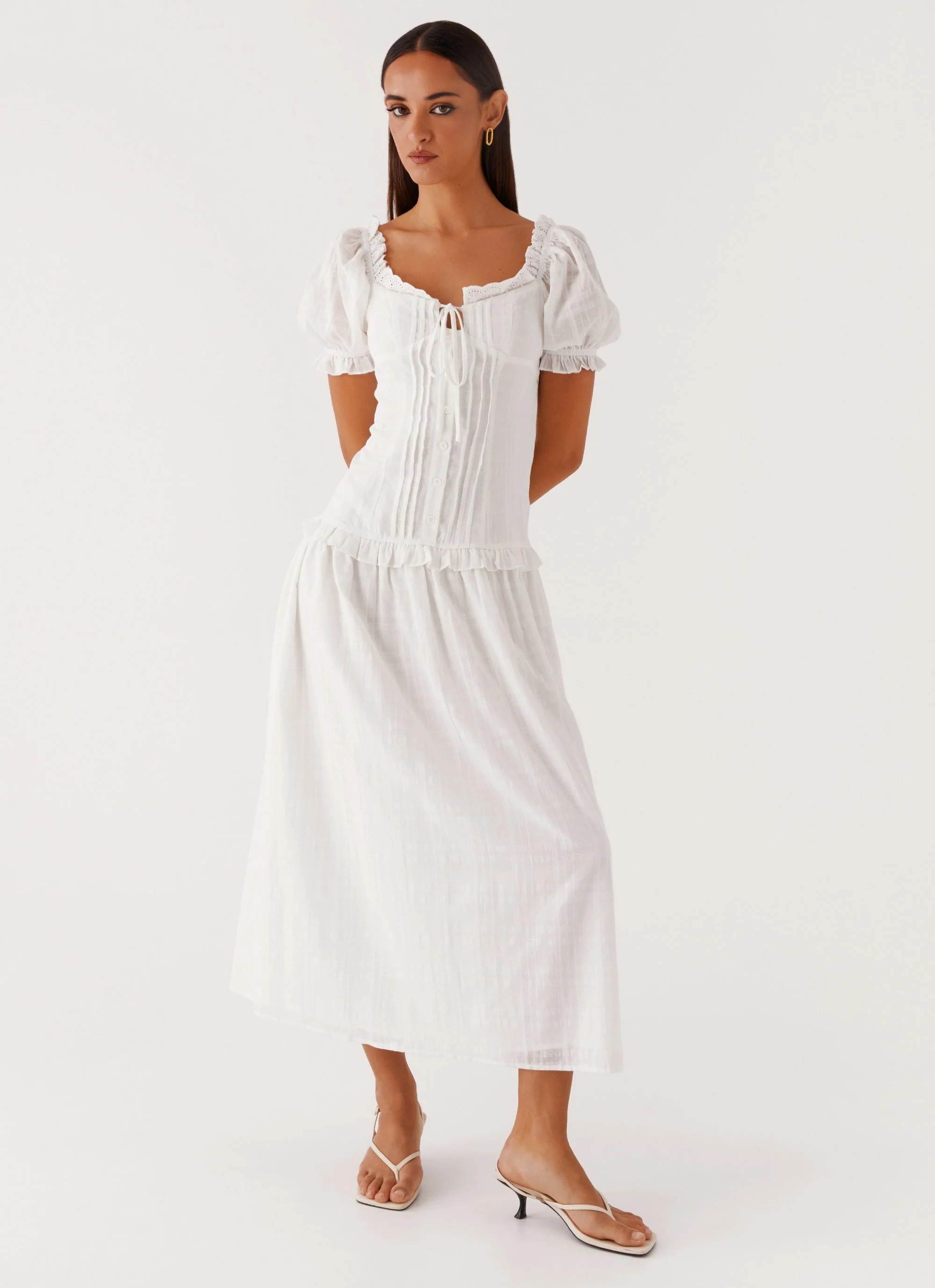 Hundred Percent Midi Dress - White - Image 6